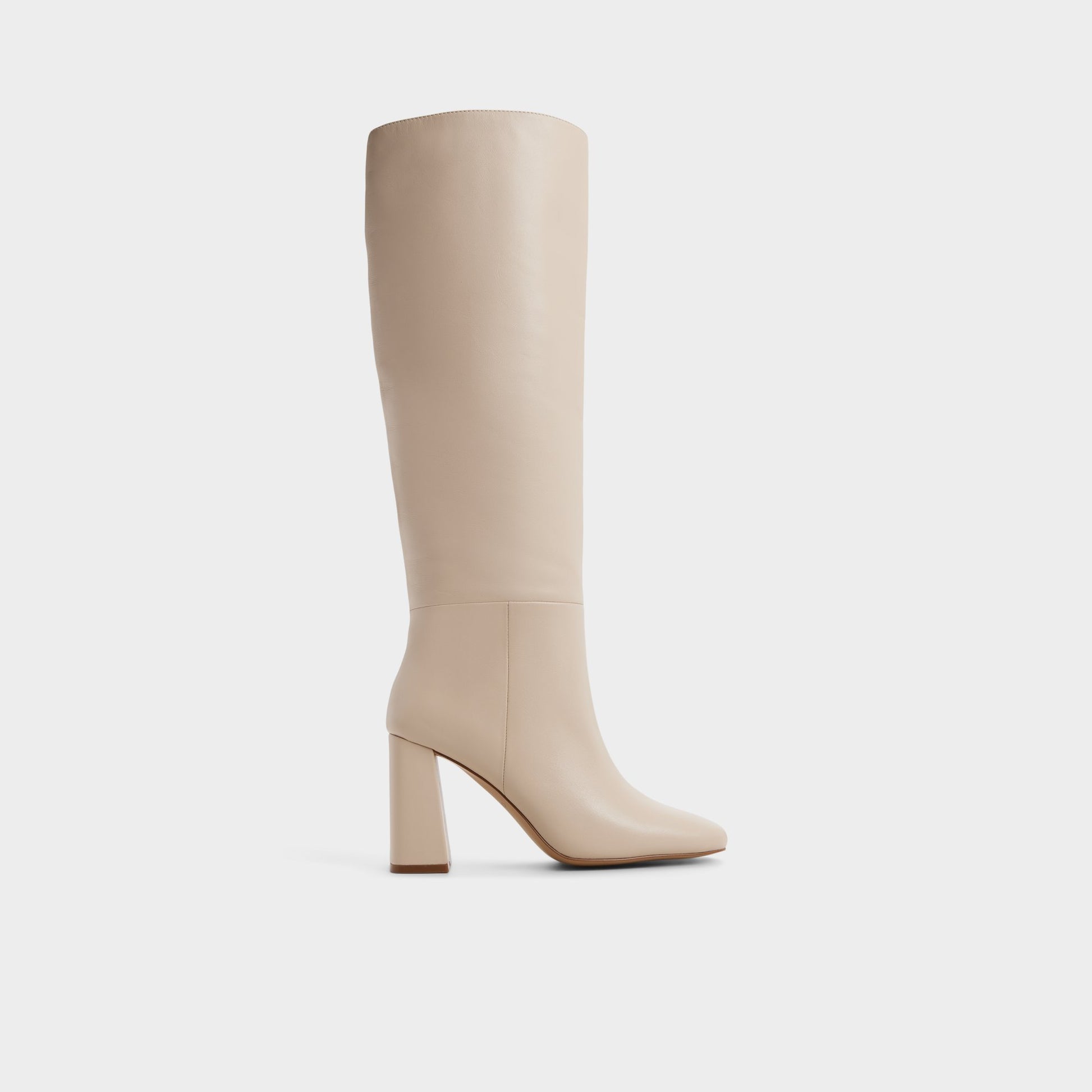 Main View of Cream Helana Knee-high boot for Womens