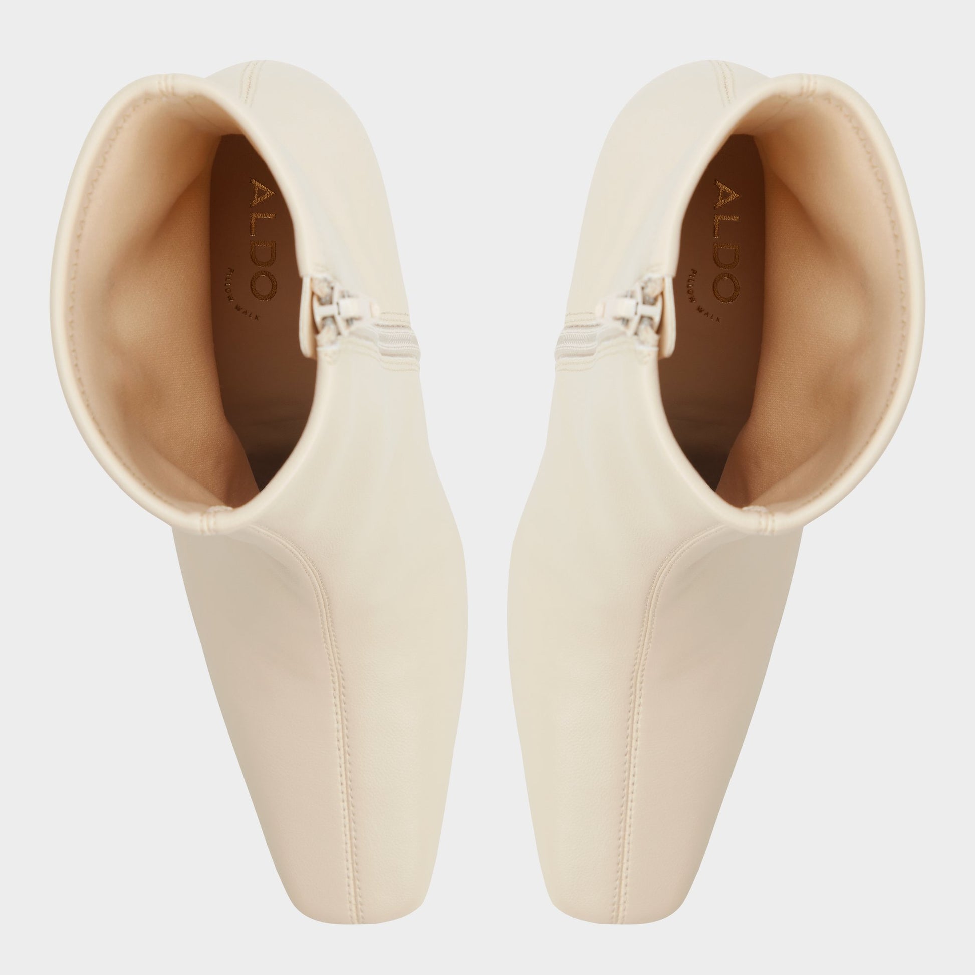 Top-down view of the Cream Cybele Ankle boot
