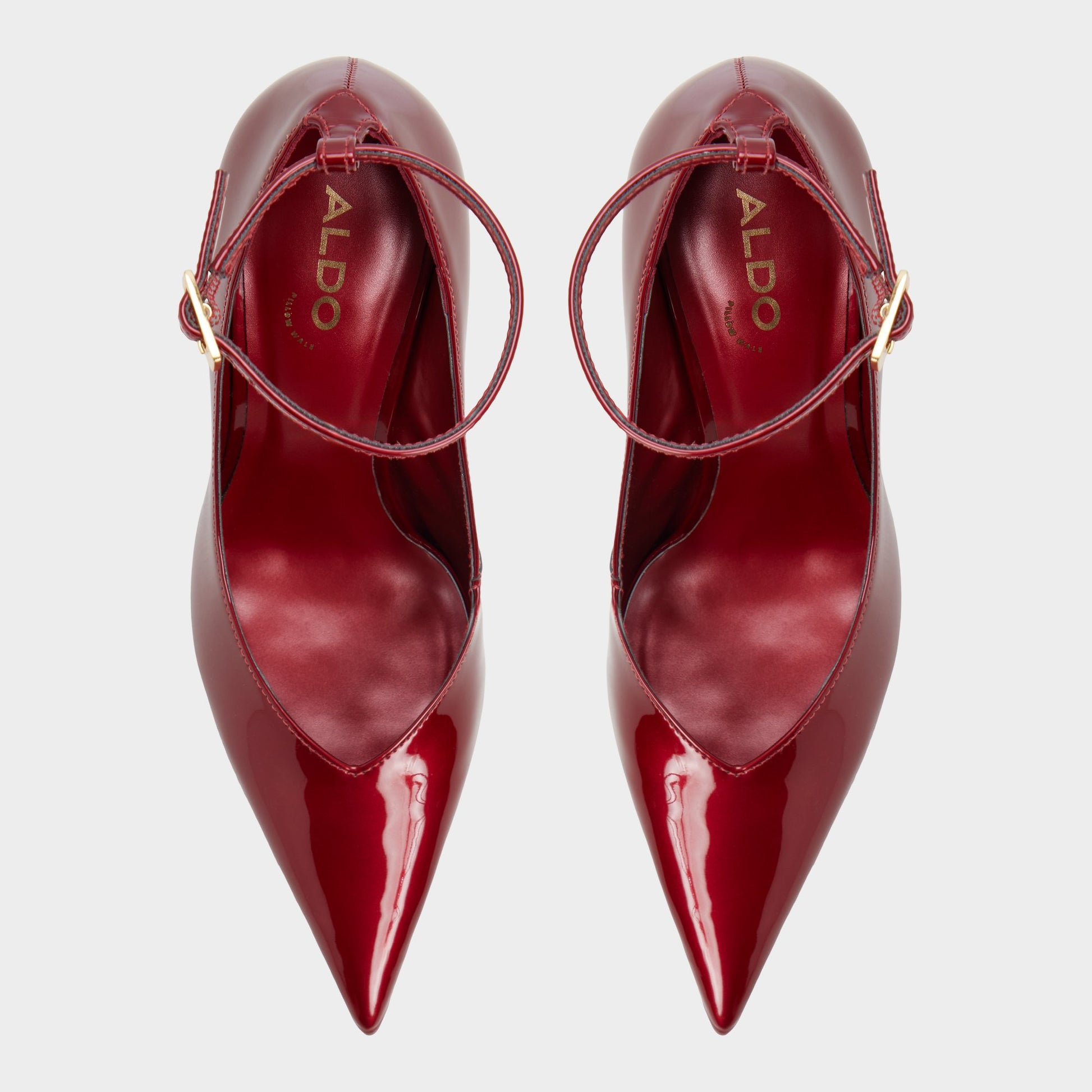 Top-down view of the Dark Red Zaira Pump