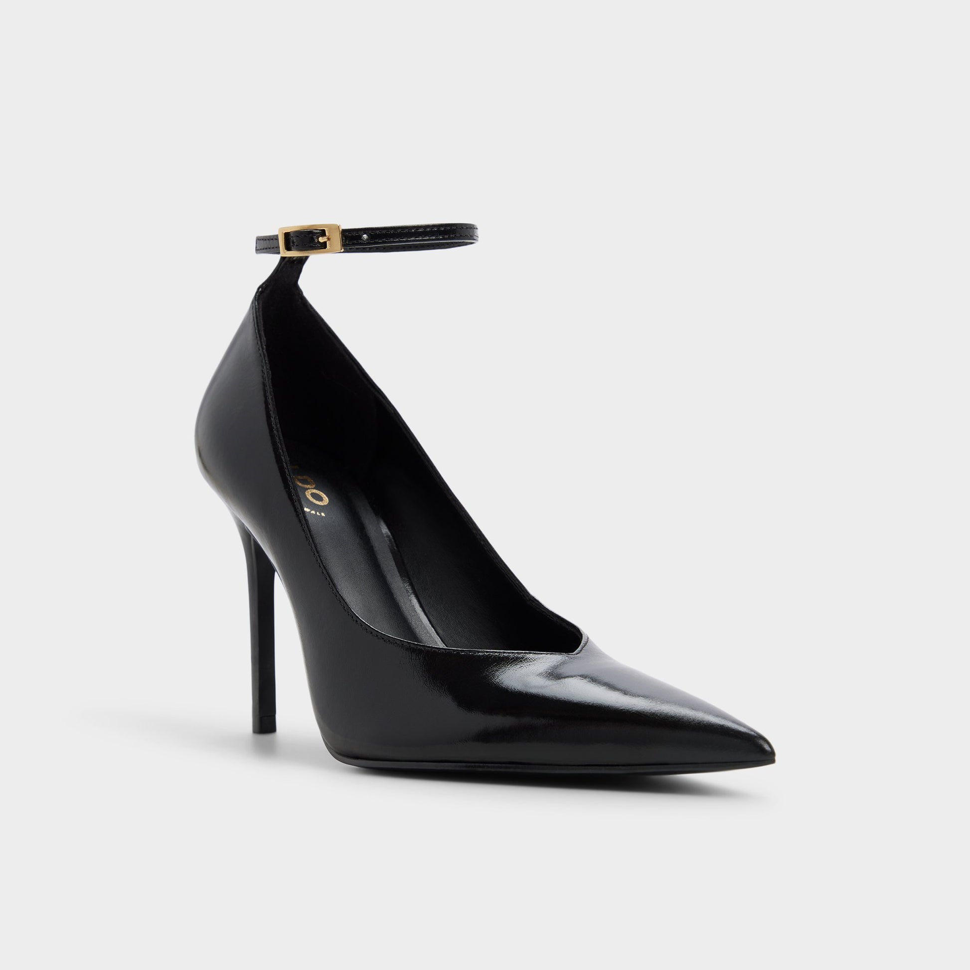 Three-quarter angle of Black Zaira Pump's front side