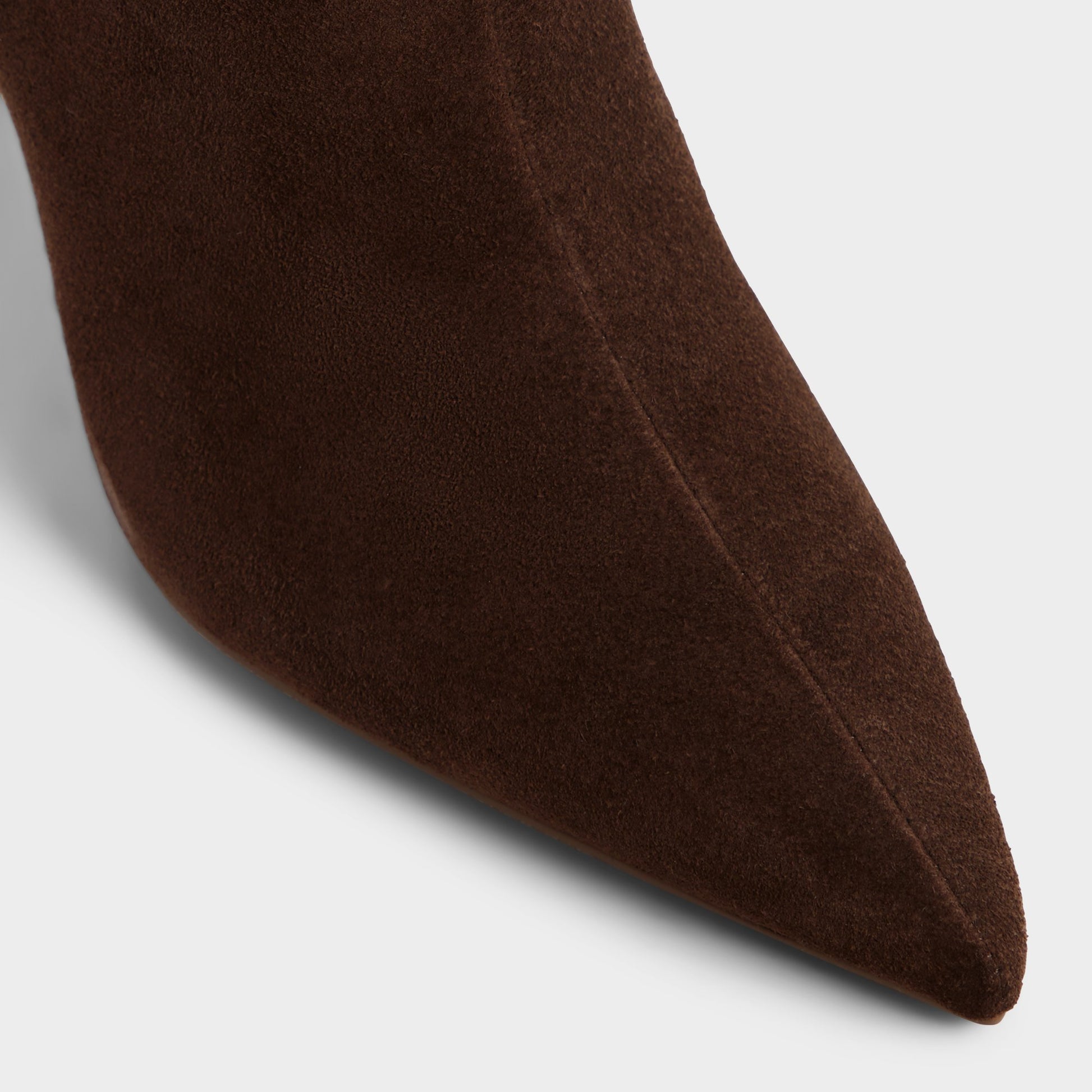 Close-up of the Medium Brown Kimmia Knee-high boot