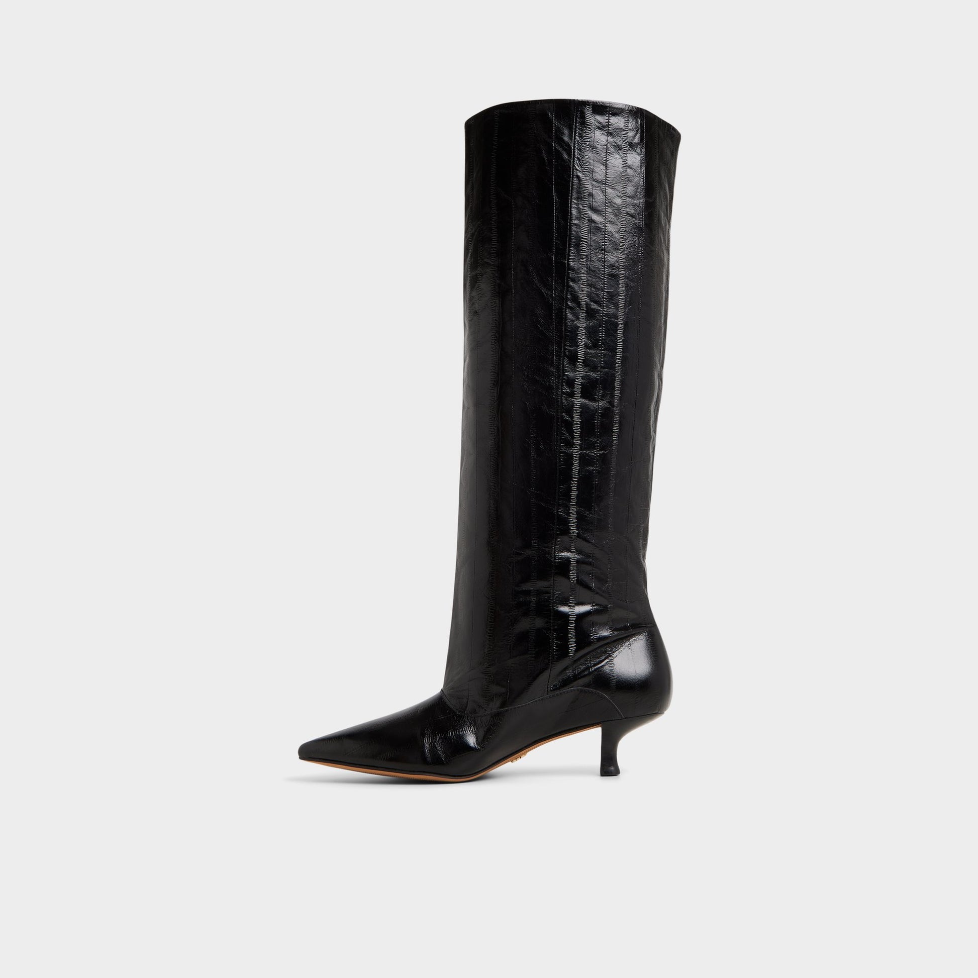 Vue latérale de Noir Everose Botte haute