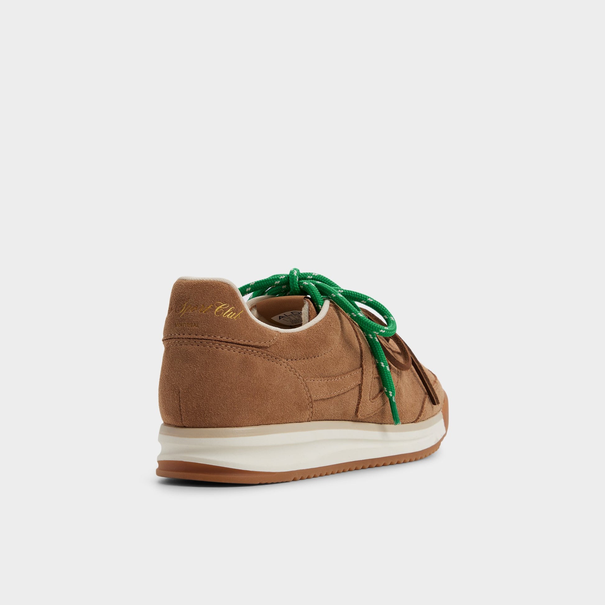 Three-quarter angle of Sand Stepcount Jogger sneaker's back side