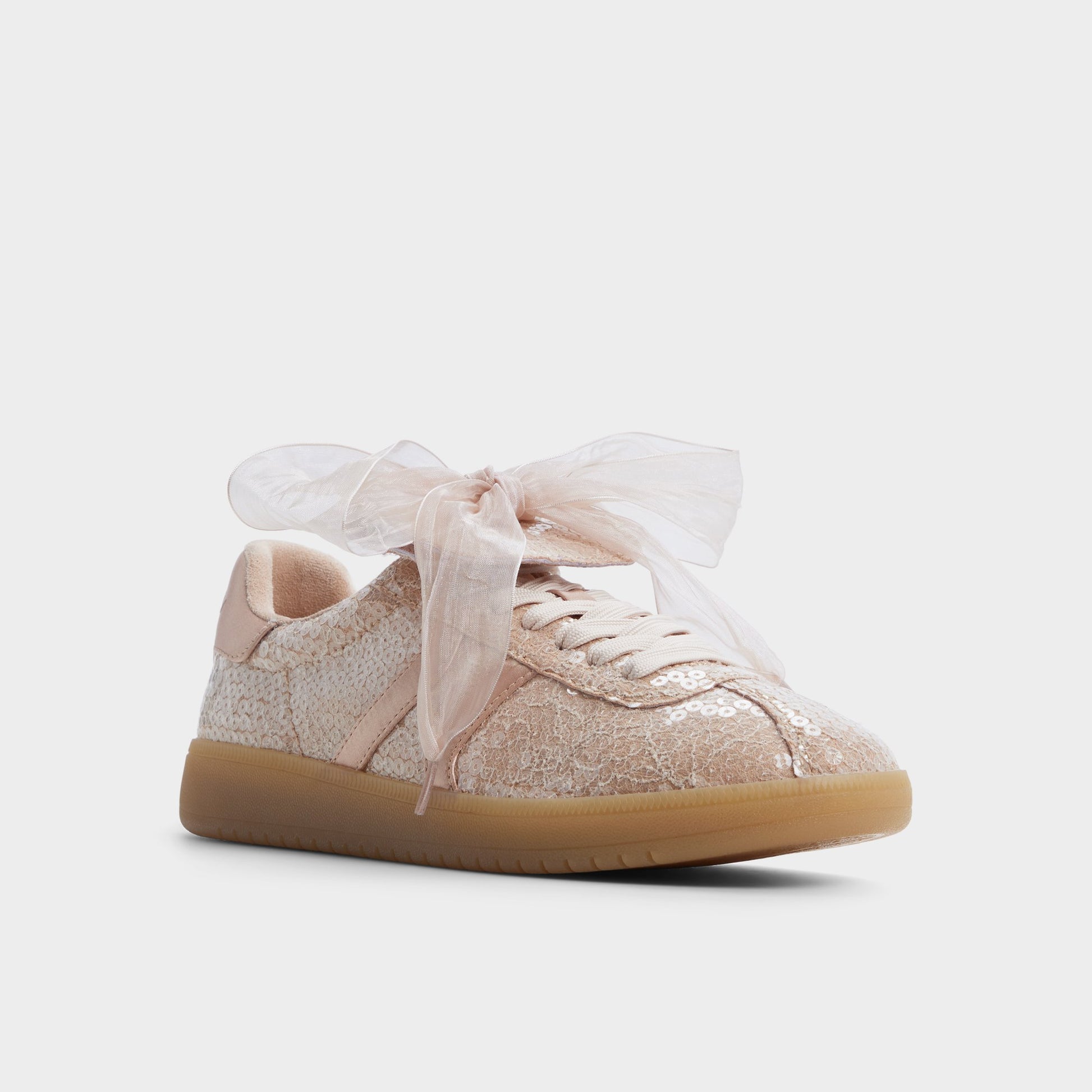Three-quarter angle of Light Pink Itsneaker Sneaker's front side