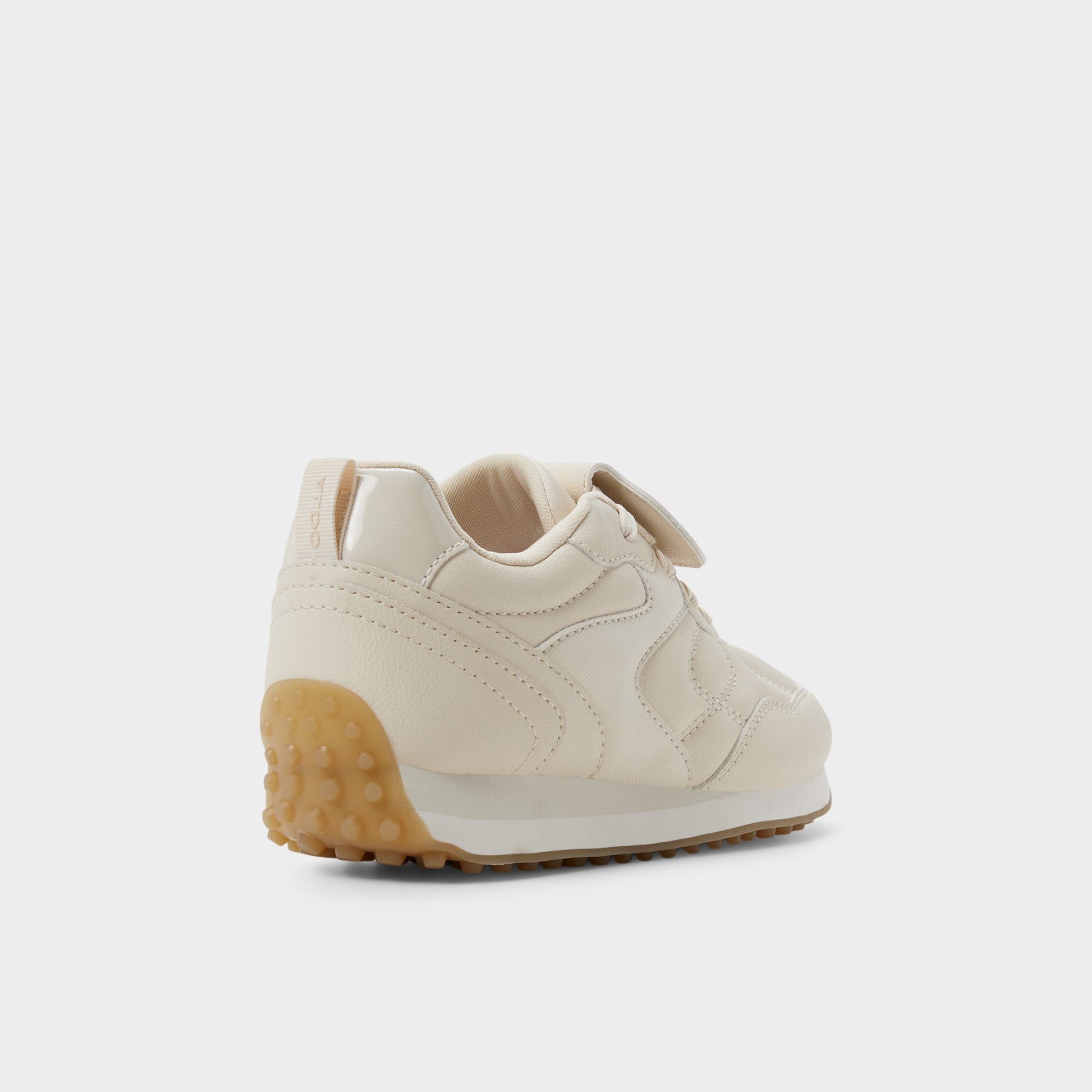 Three-quarter angle of Other white Siyara Jogger sneaker's back side