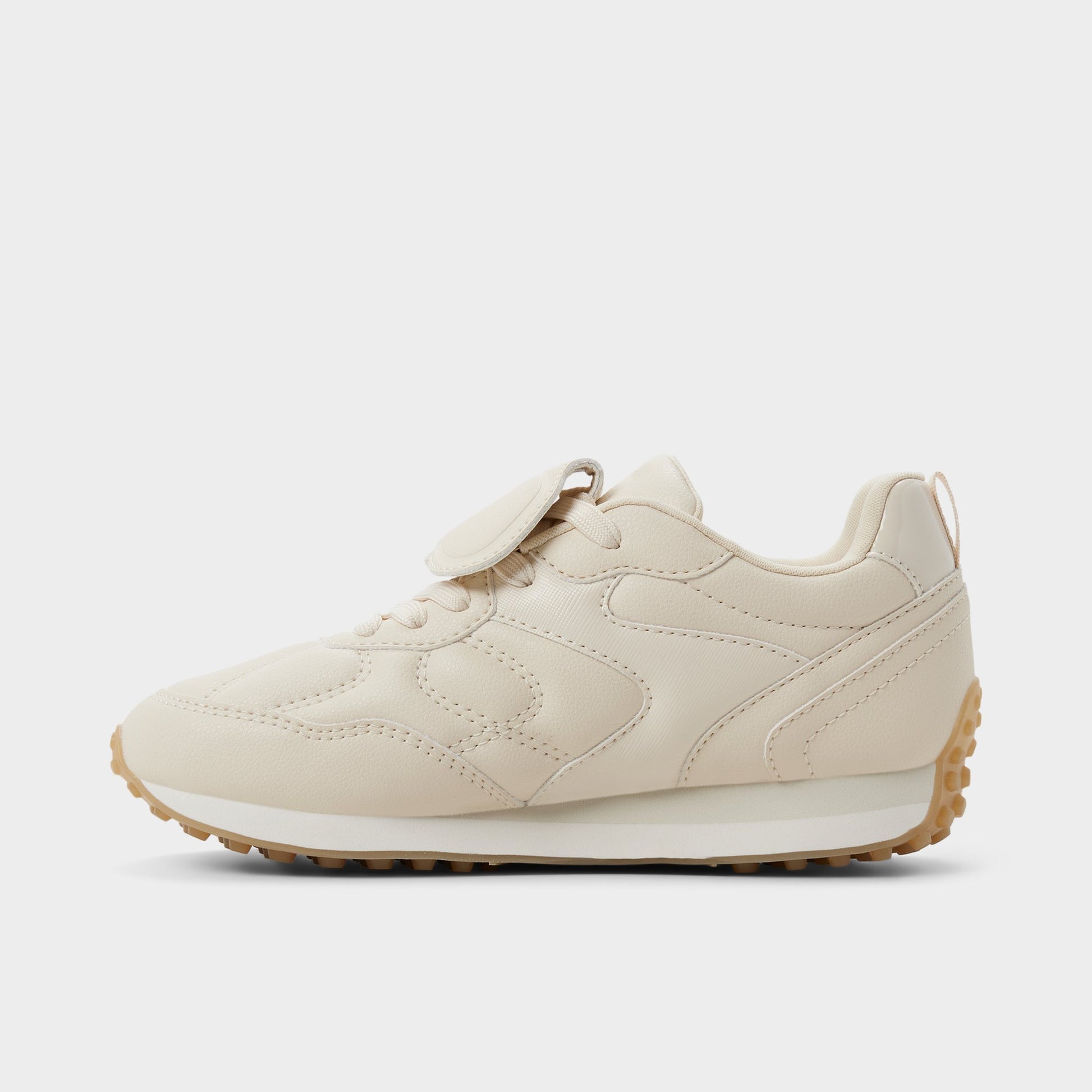 Side view of Other white Siyara Jogger sneaker