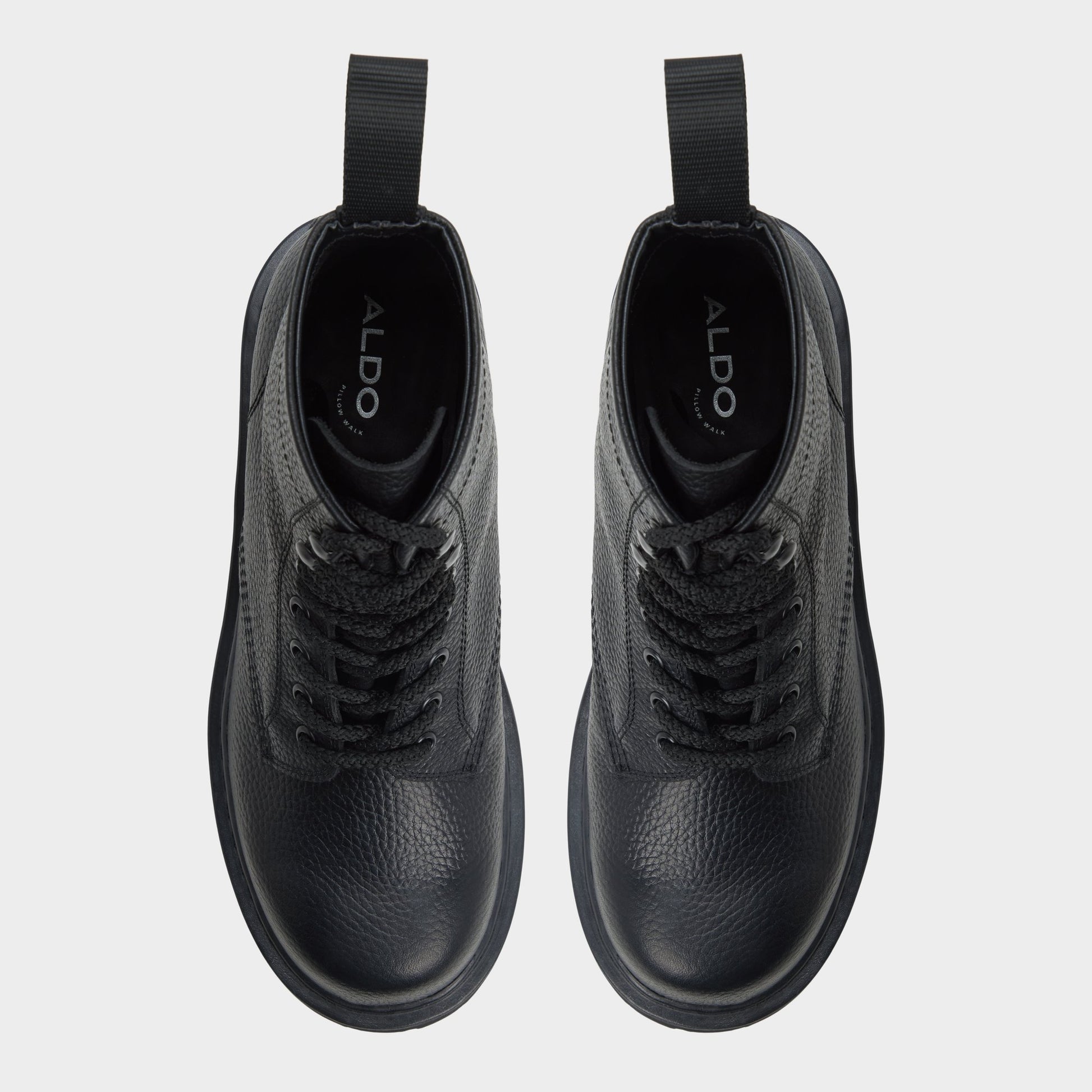 Vue de dessus de la Autre Noir Doublezero Botte lacée