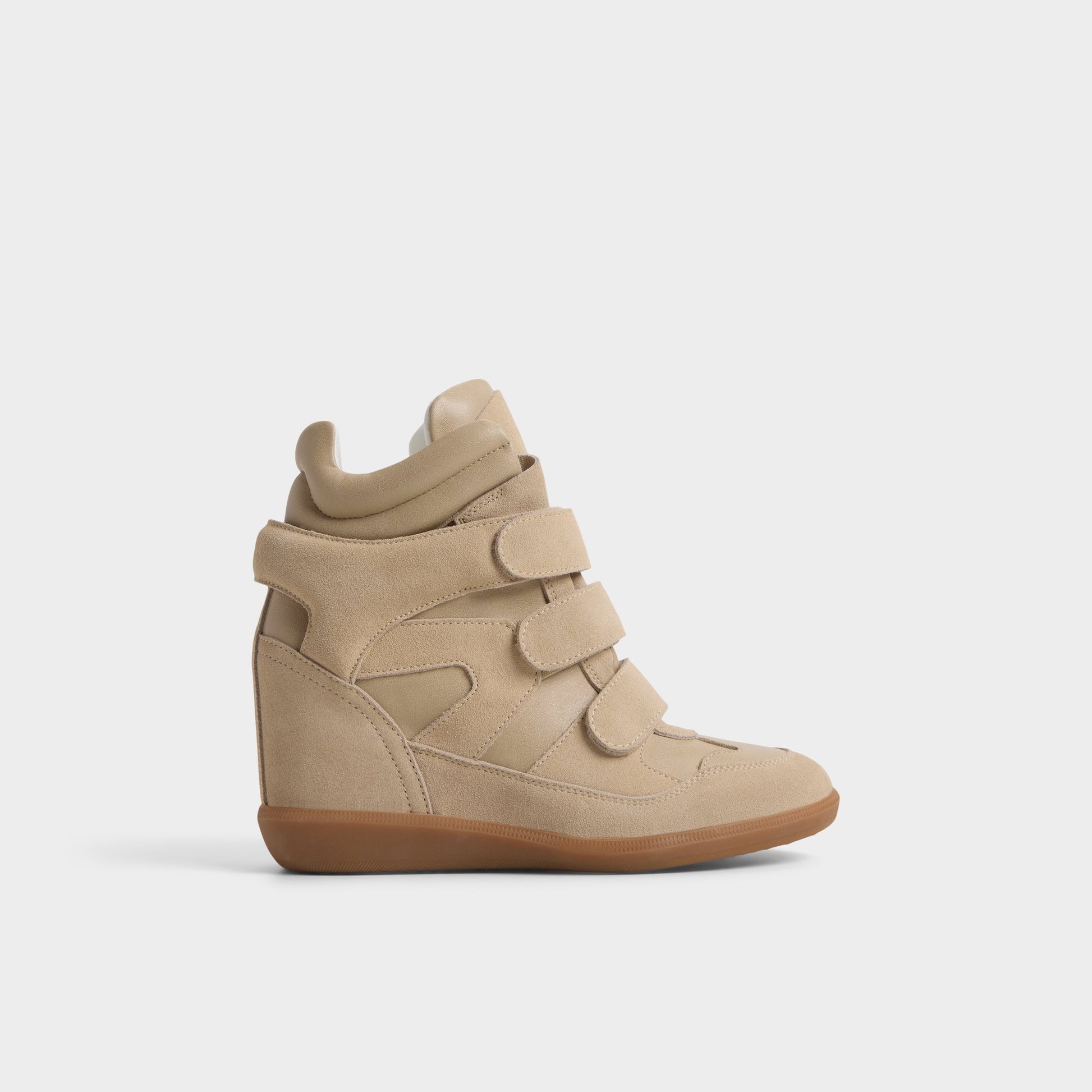 Main View of Sand Bellissamo Wedge sneaker for Womens