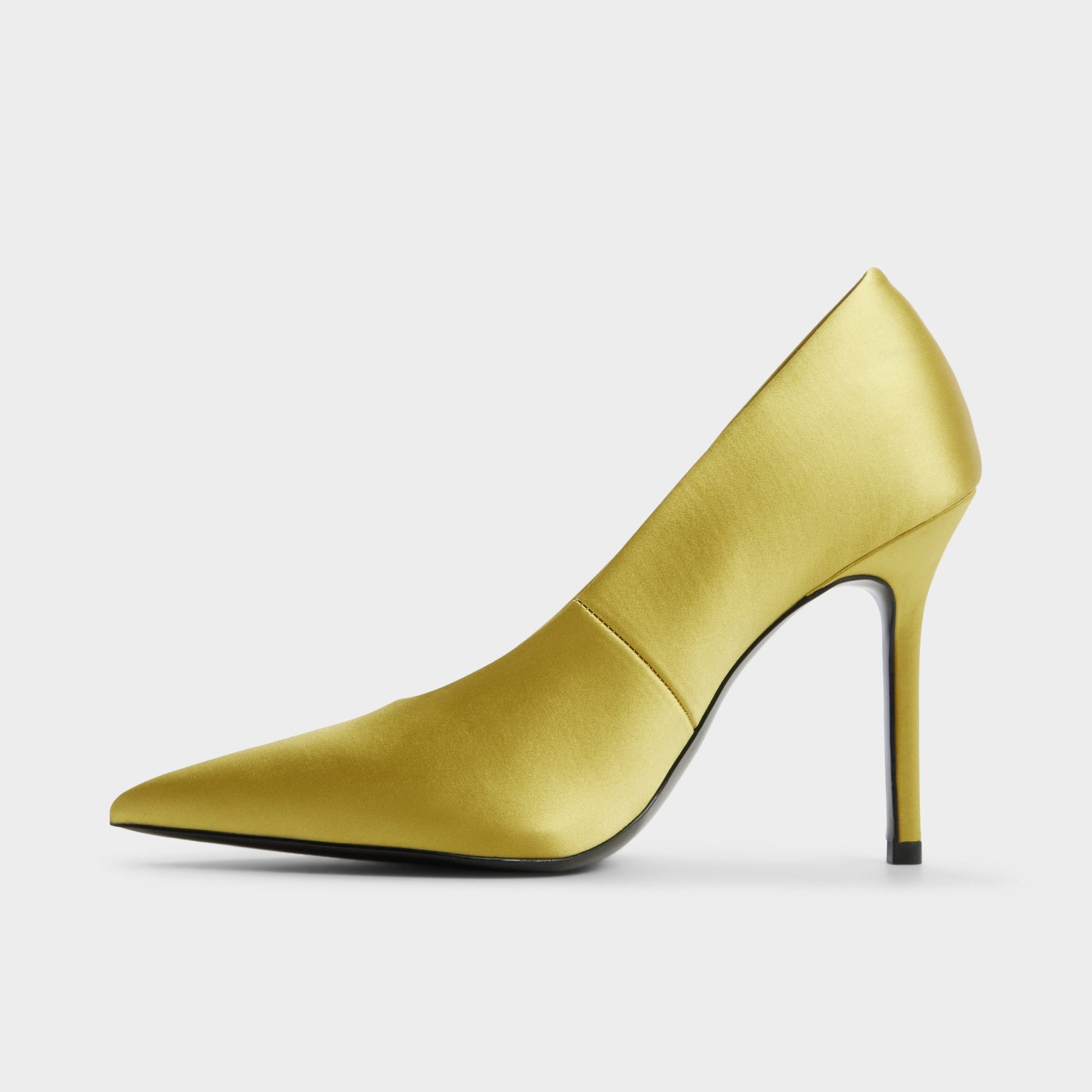 Side view of Lime Green Lessy Pump