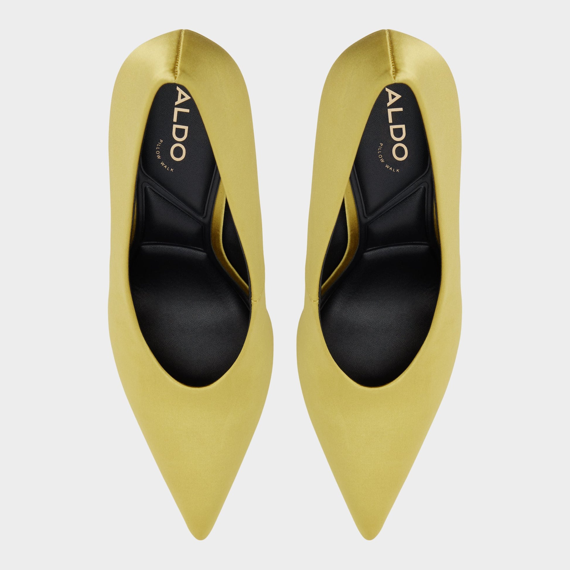 Top-down view of the Lime Green Lessy Pump