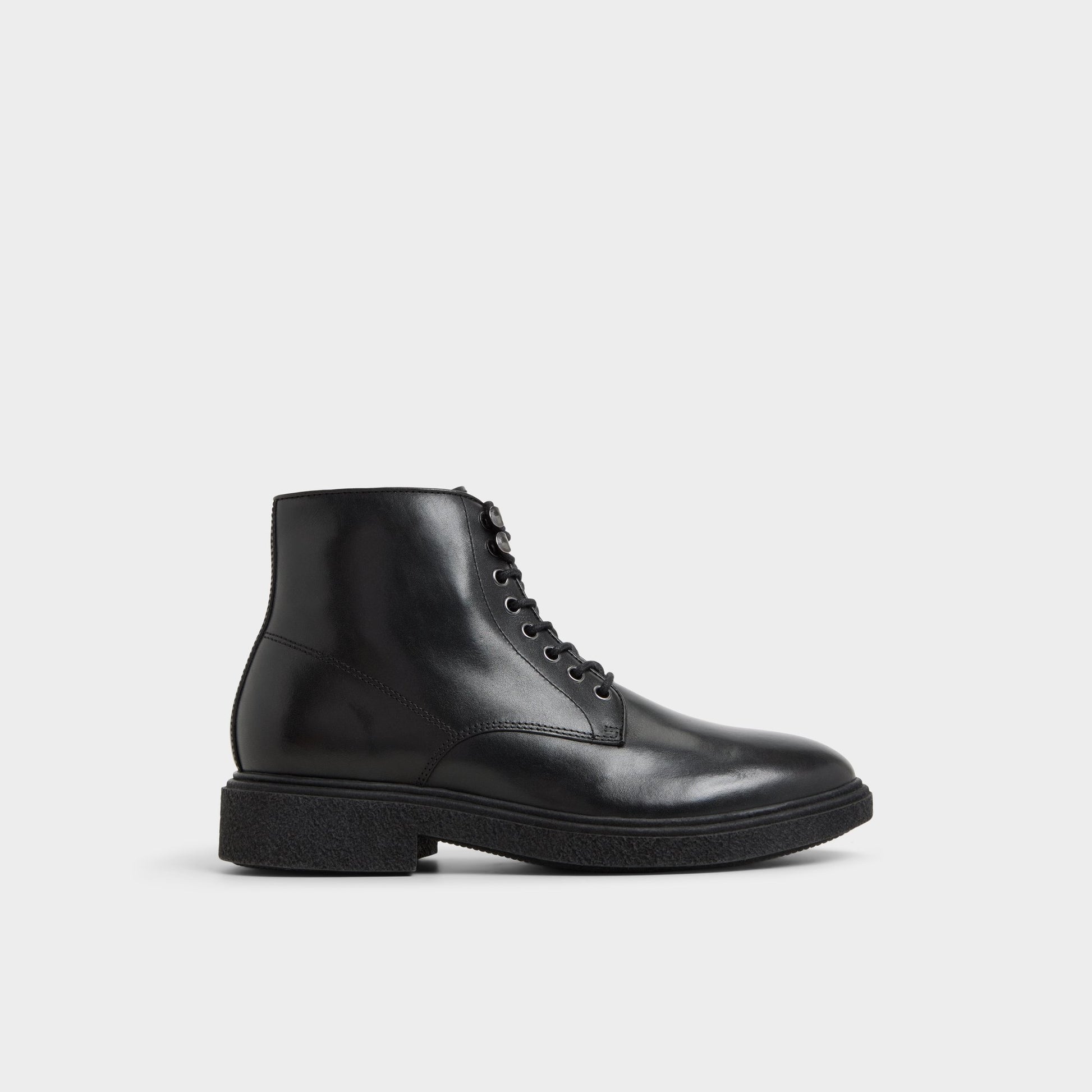 Vue principale de Noir Waltonn Botte lacée pour Hommes