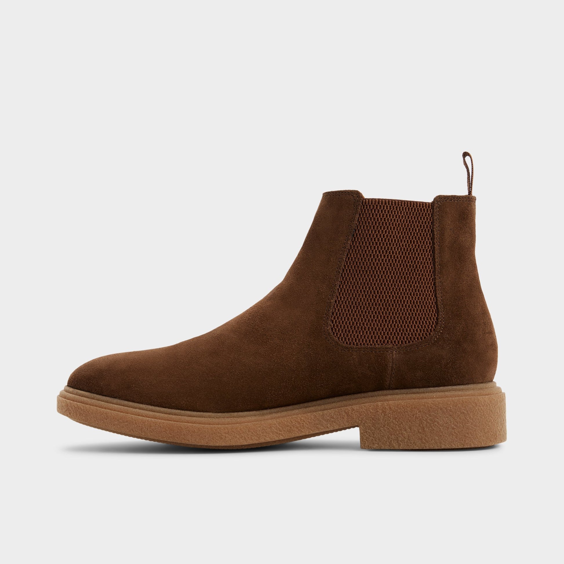 Vue latérale de Marron Clair Zeddyy Botte Chelsea