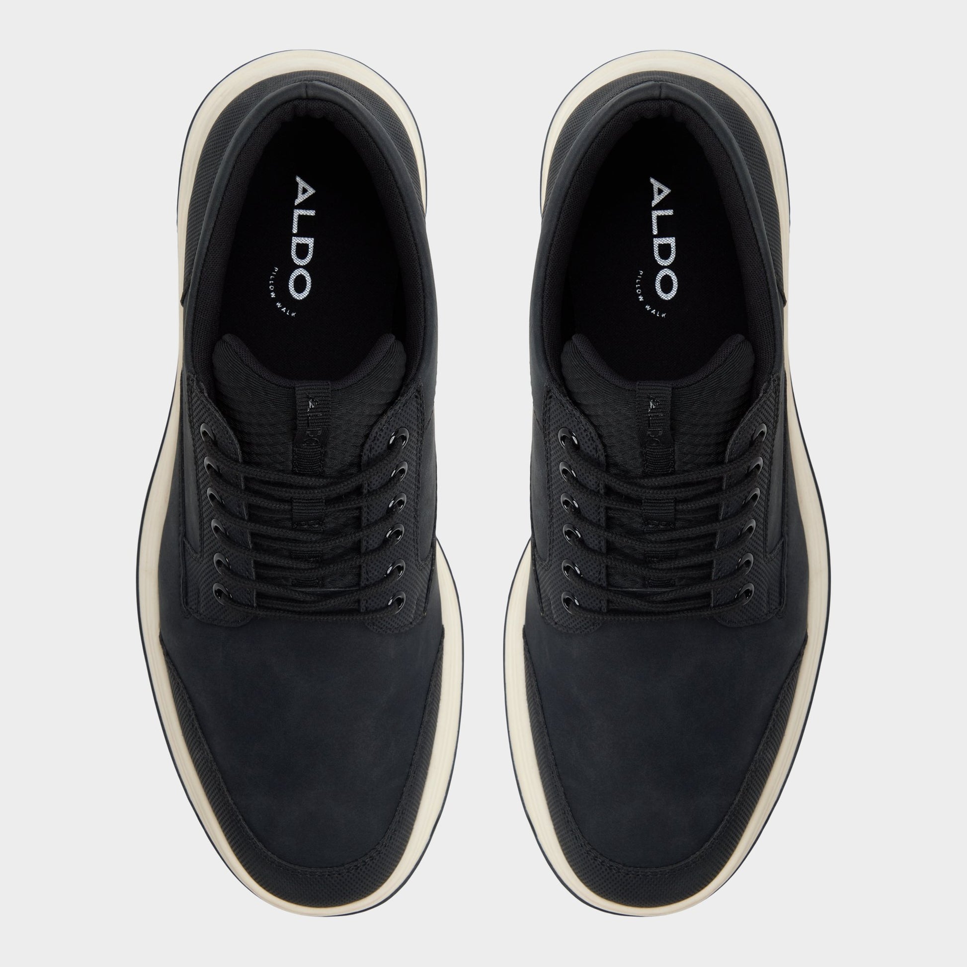 Top-down view of the Black Kodeyy Lace-up boot