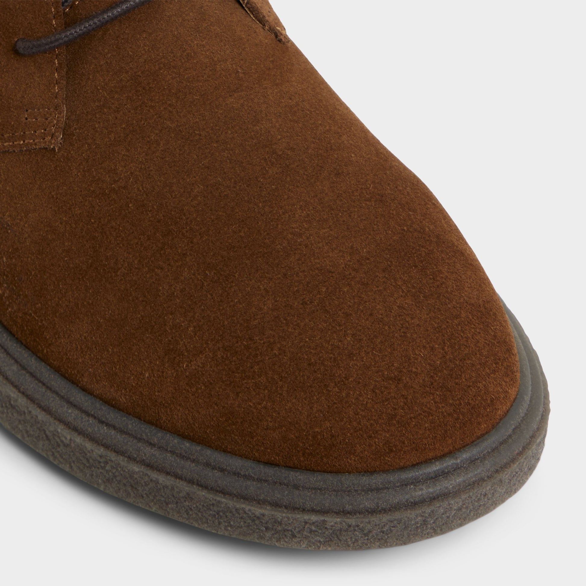 Close-up of the Open Brown Torroo Chukka boot