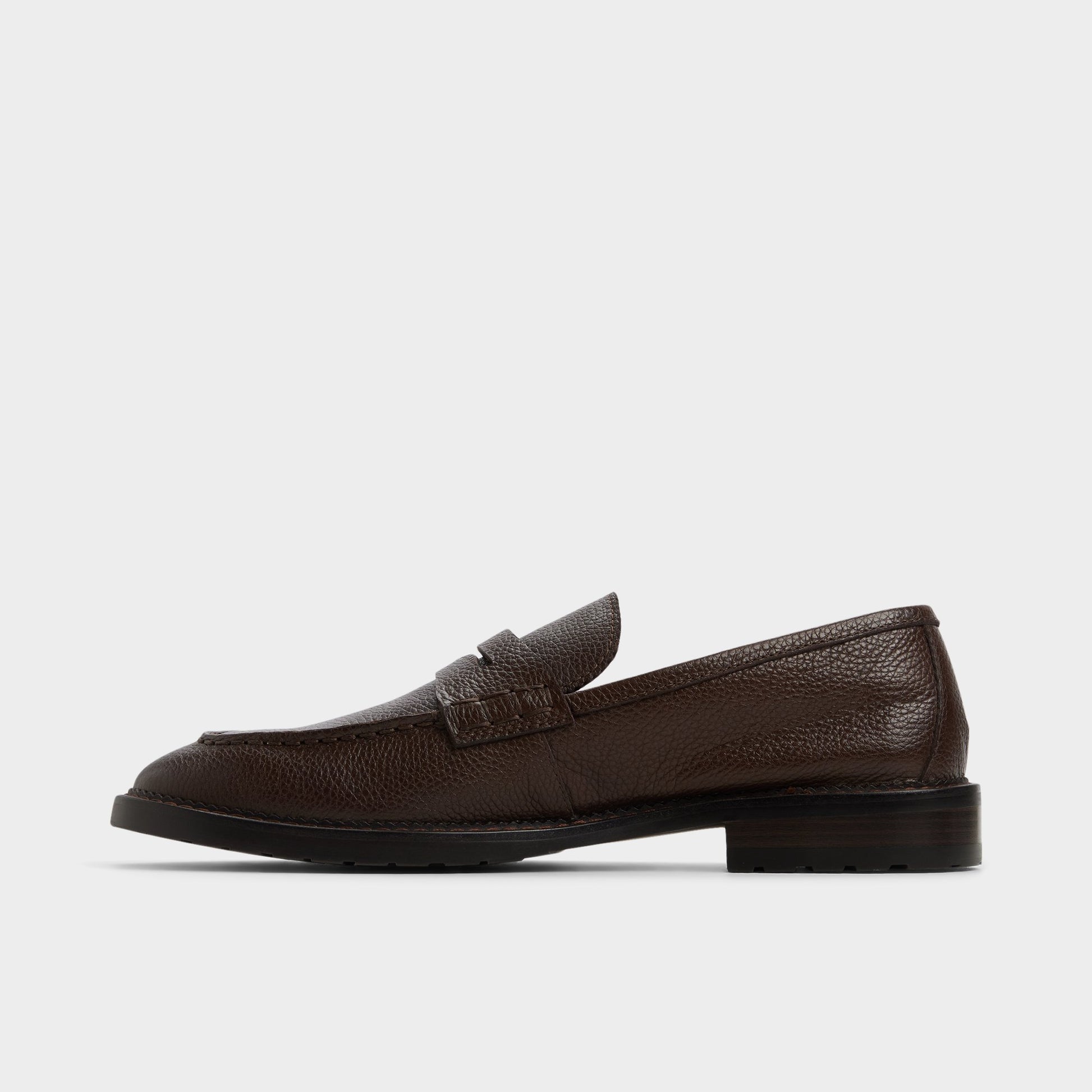 Side view of Dark brown Melvillee Loafer