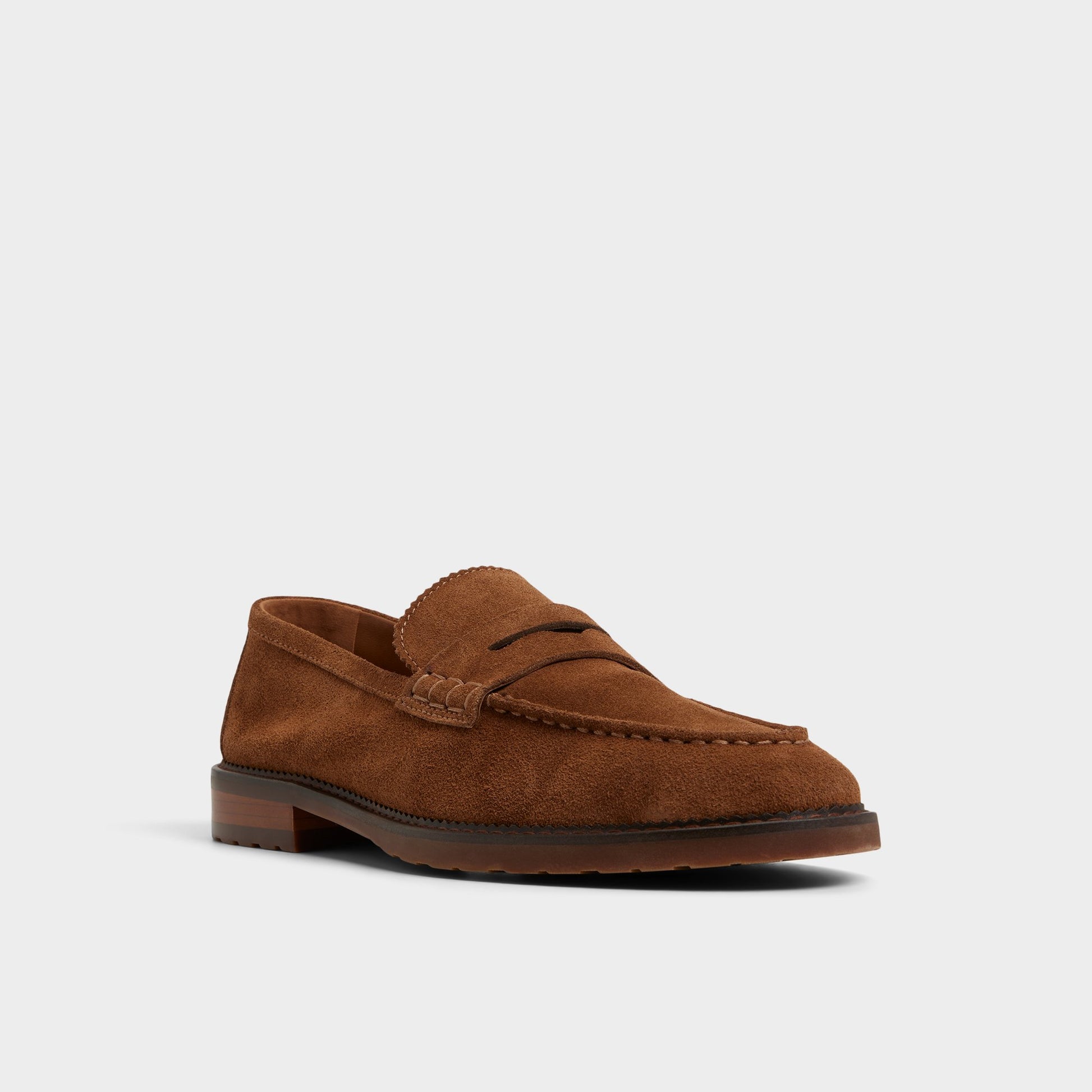 Three-quarter angle of Cognac Melvillee Loafer's front side