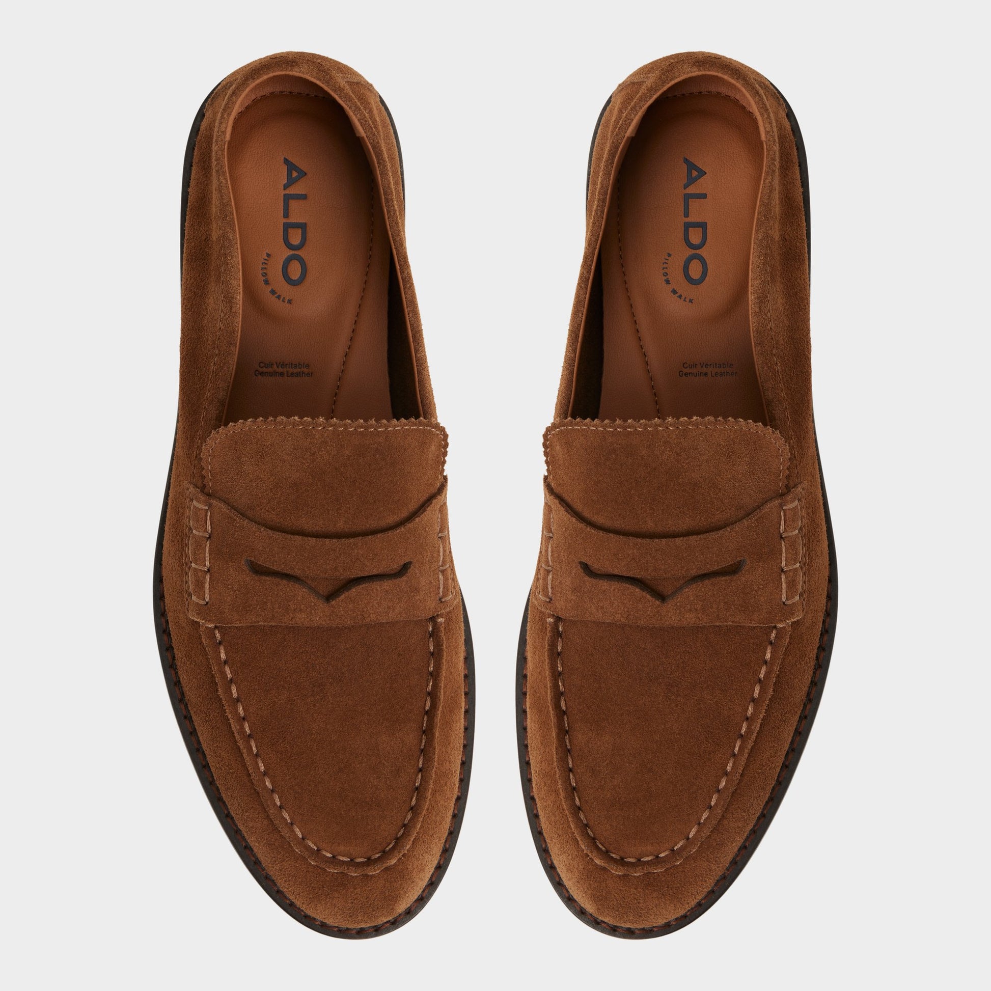 Top-down view of the Cognac Melvillee Loafer