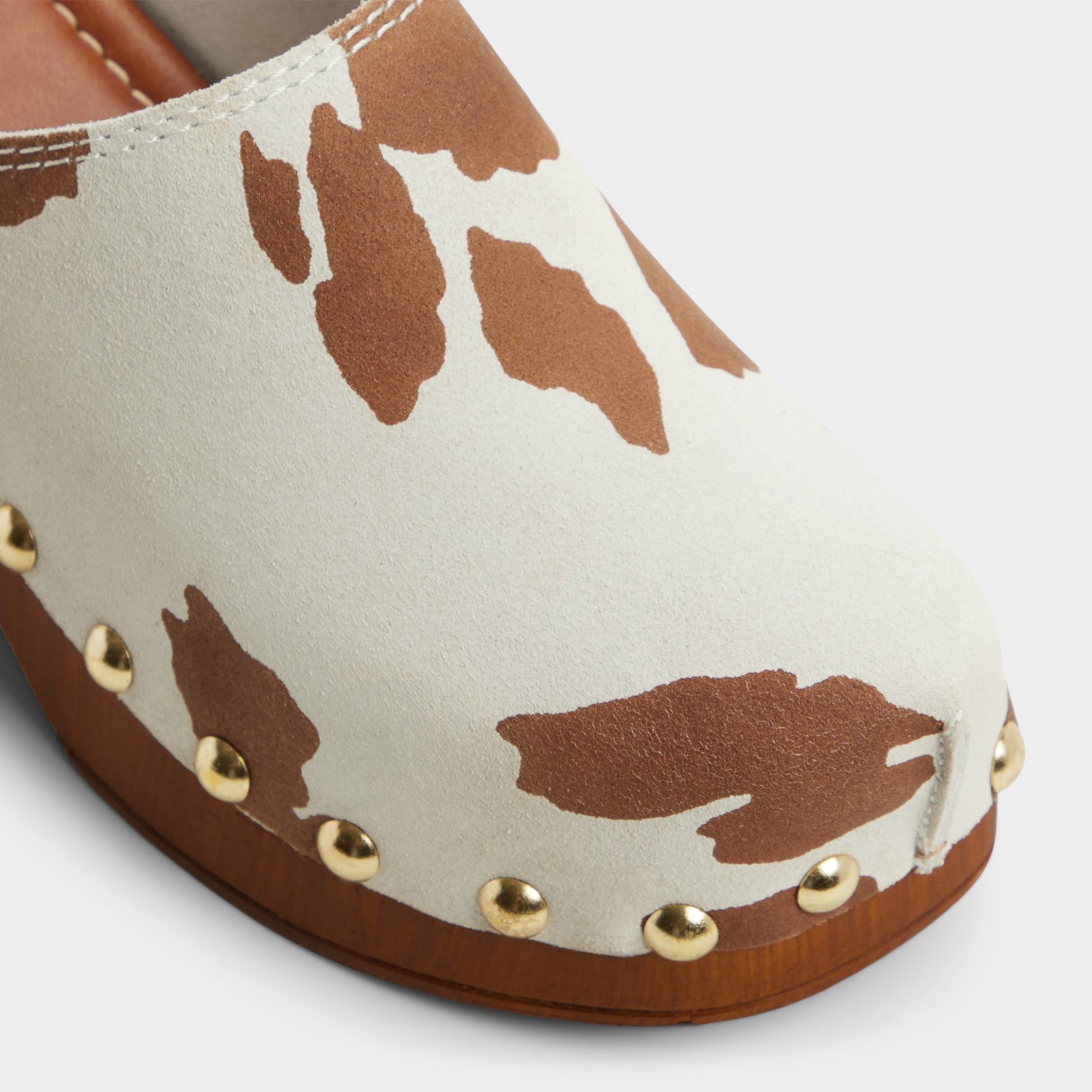 Close-up of the Open Brown Tayloria Clog