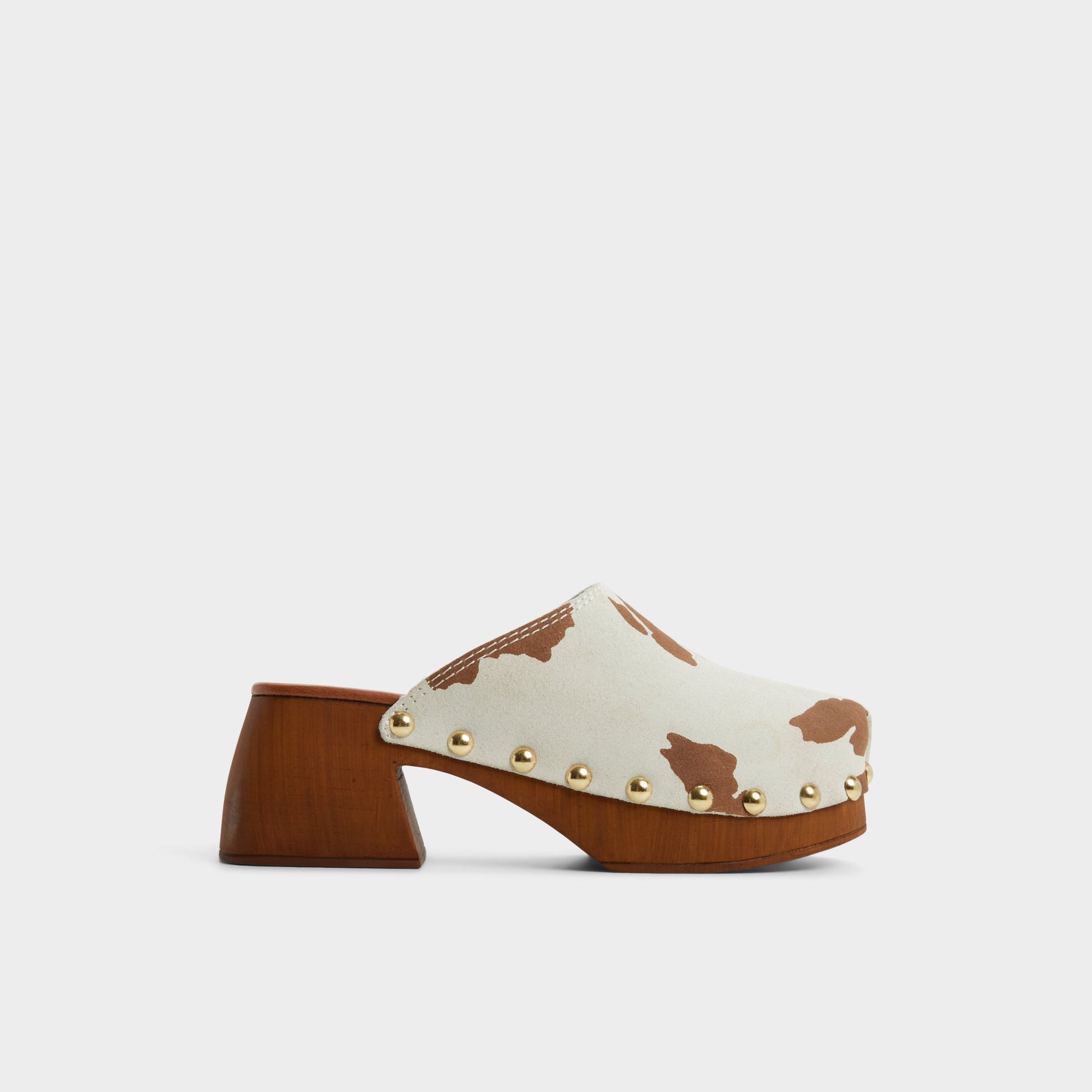 Main View of Open Brown Tayloria Clog for Womens