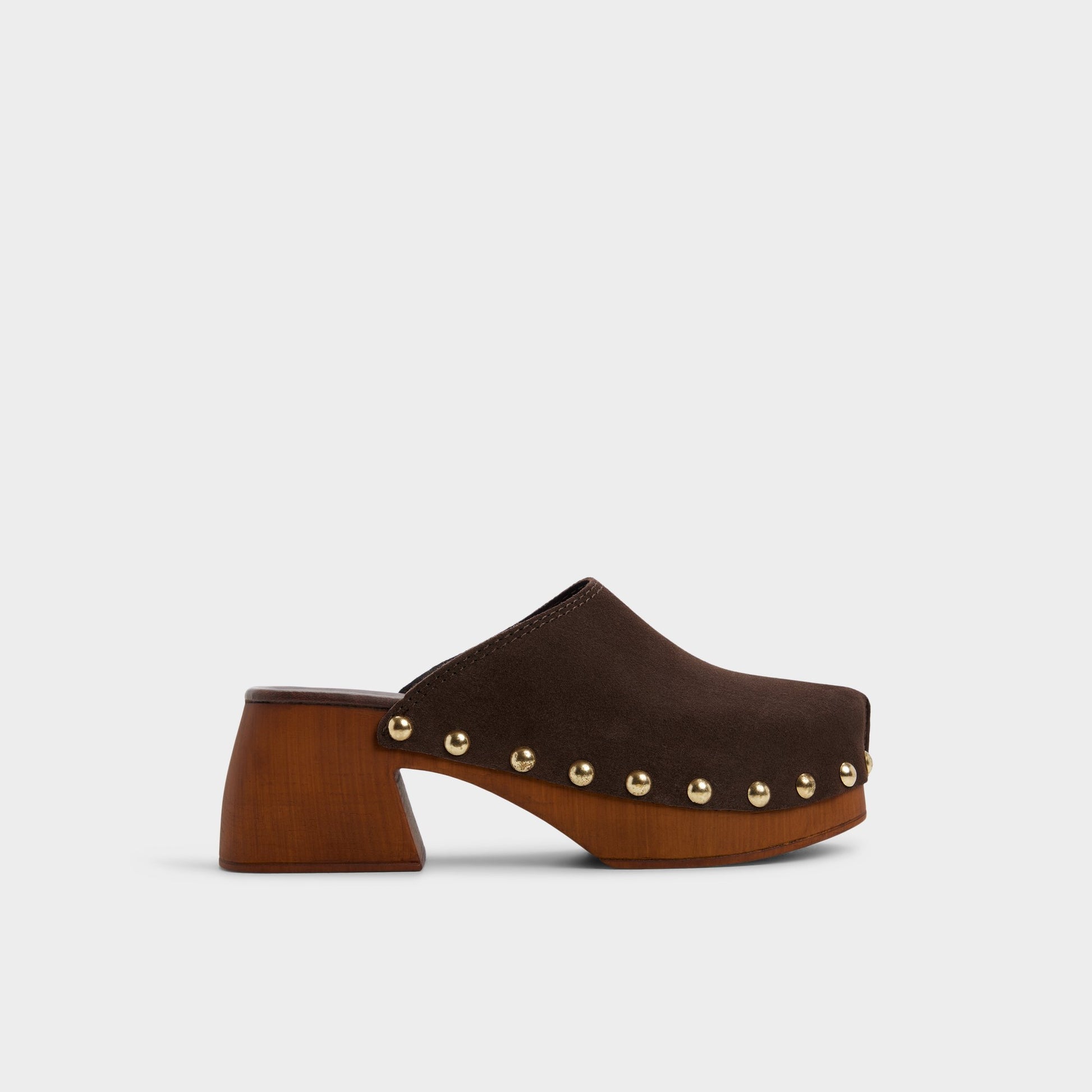 Main View of Dark Brown Tayloria Clog for Womens