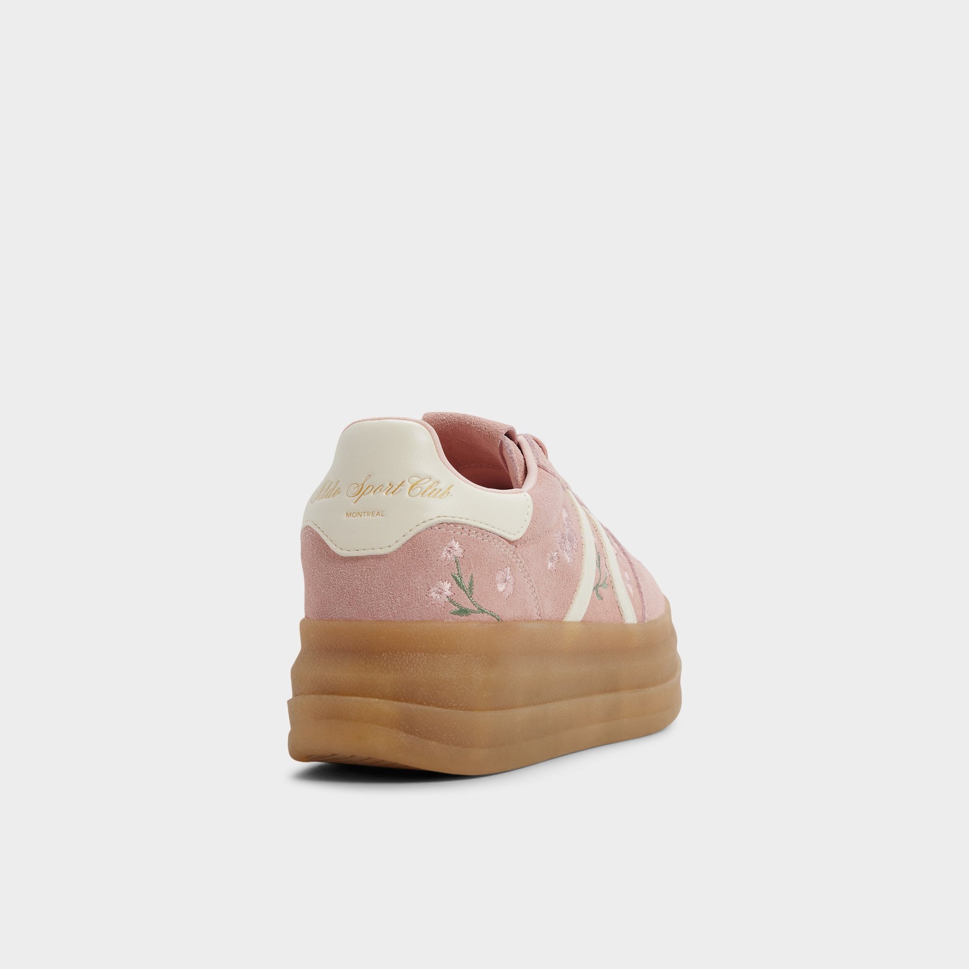 Three-quarter angle of Light Pink Elabrintar Sneaker's back side