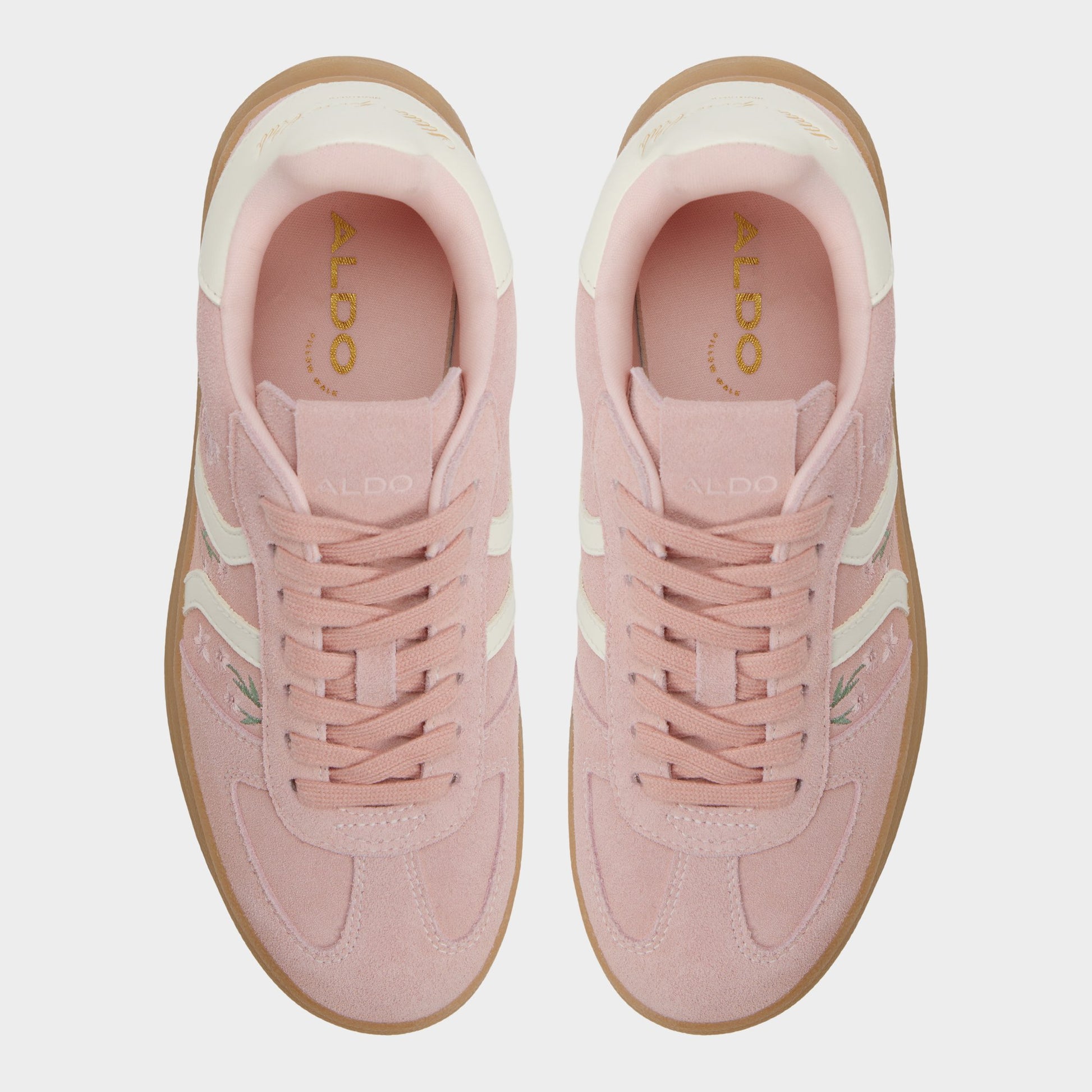 Top-down view of the Light Pink Elabrintar Sneaker