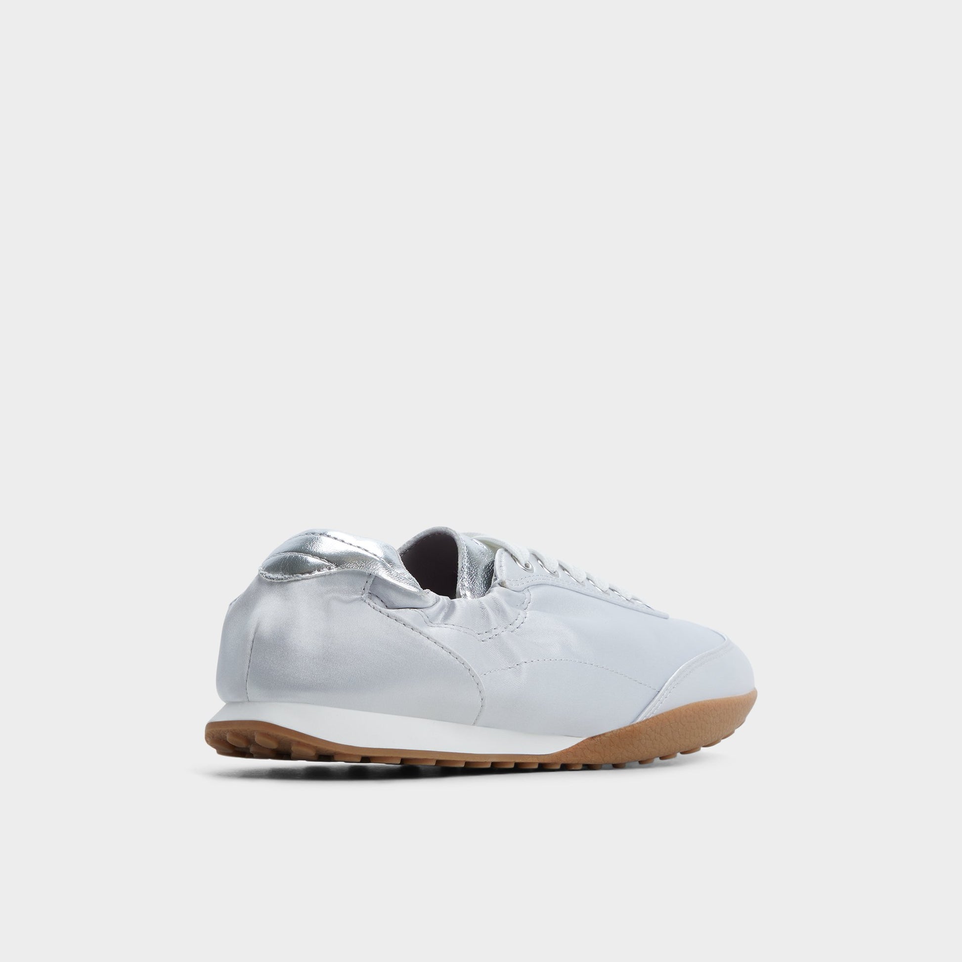 Three-quarter angle of Silver Balletsnkr Jogger sneaker's back side