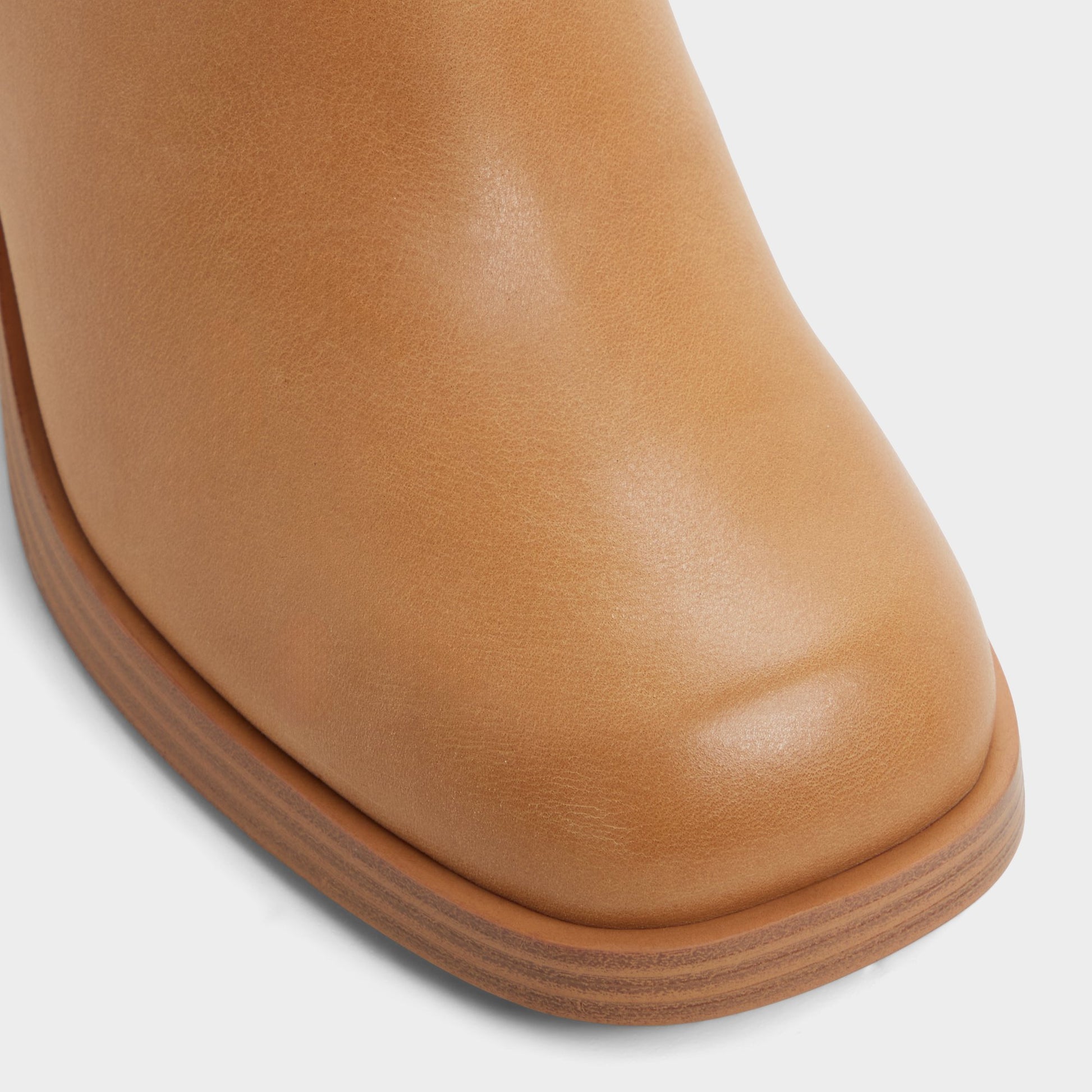 Close-up of the Light Brown Juny Knee-high boot