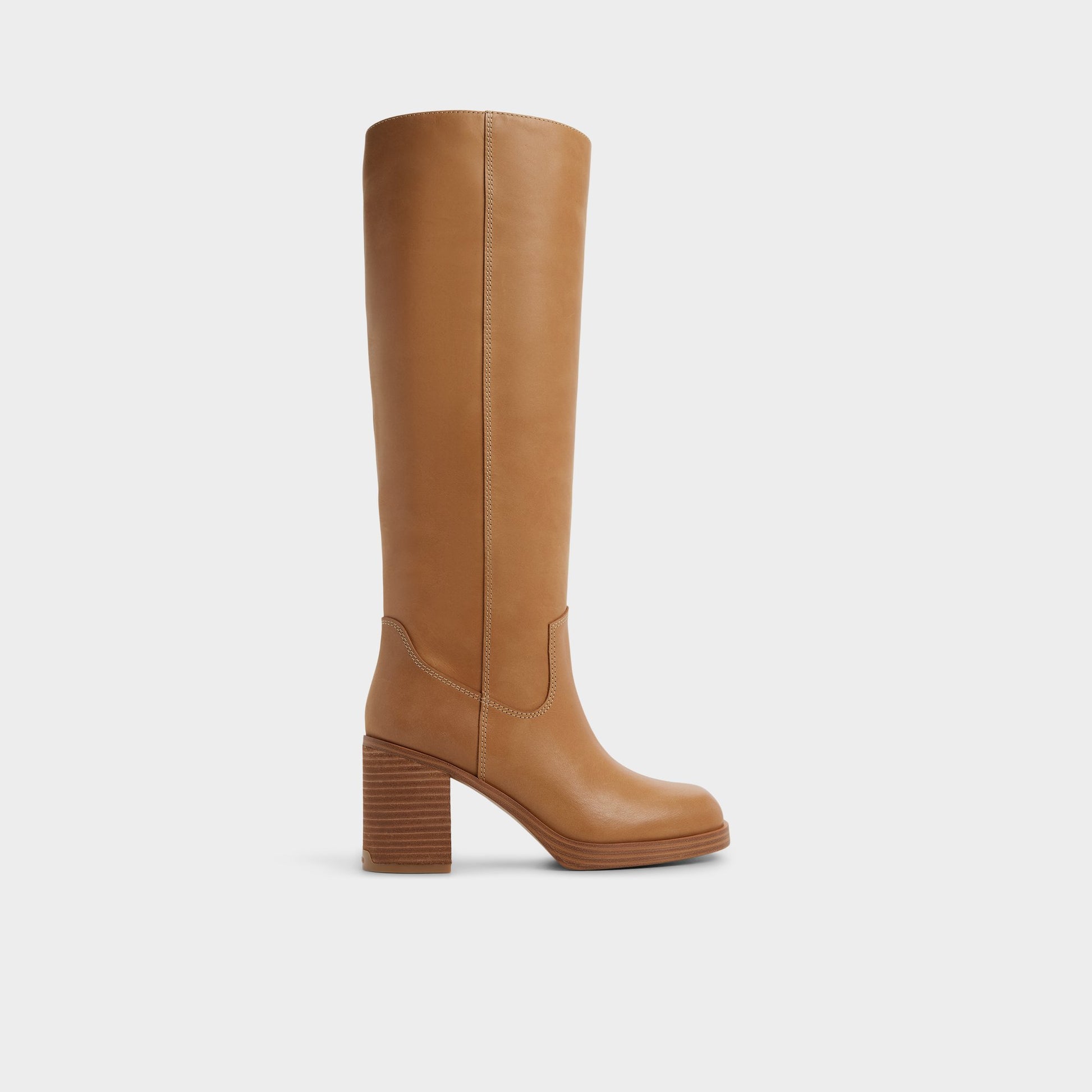 Main View of Light Brown Juny Knee-high boot for Womens