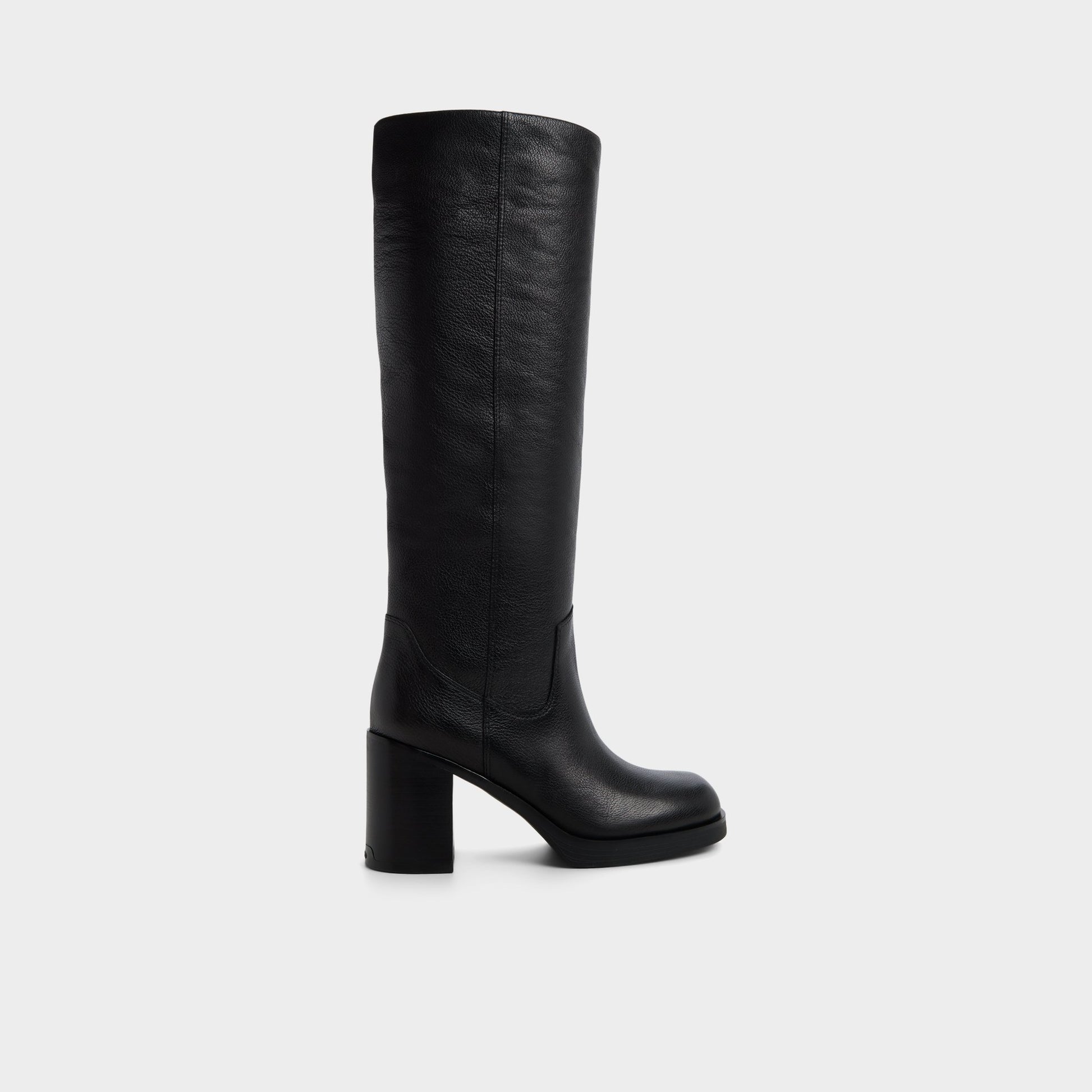 Main View of Black Juny Knee-high boot for Womens