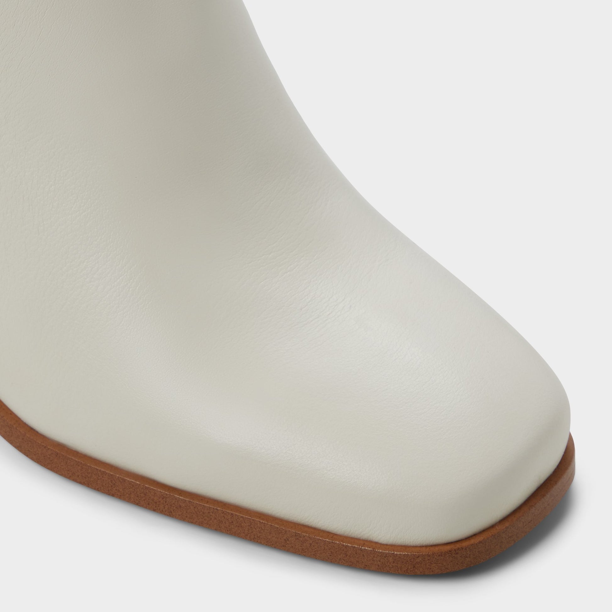 Close-up of the White/bone Elyze Knee-high boot