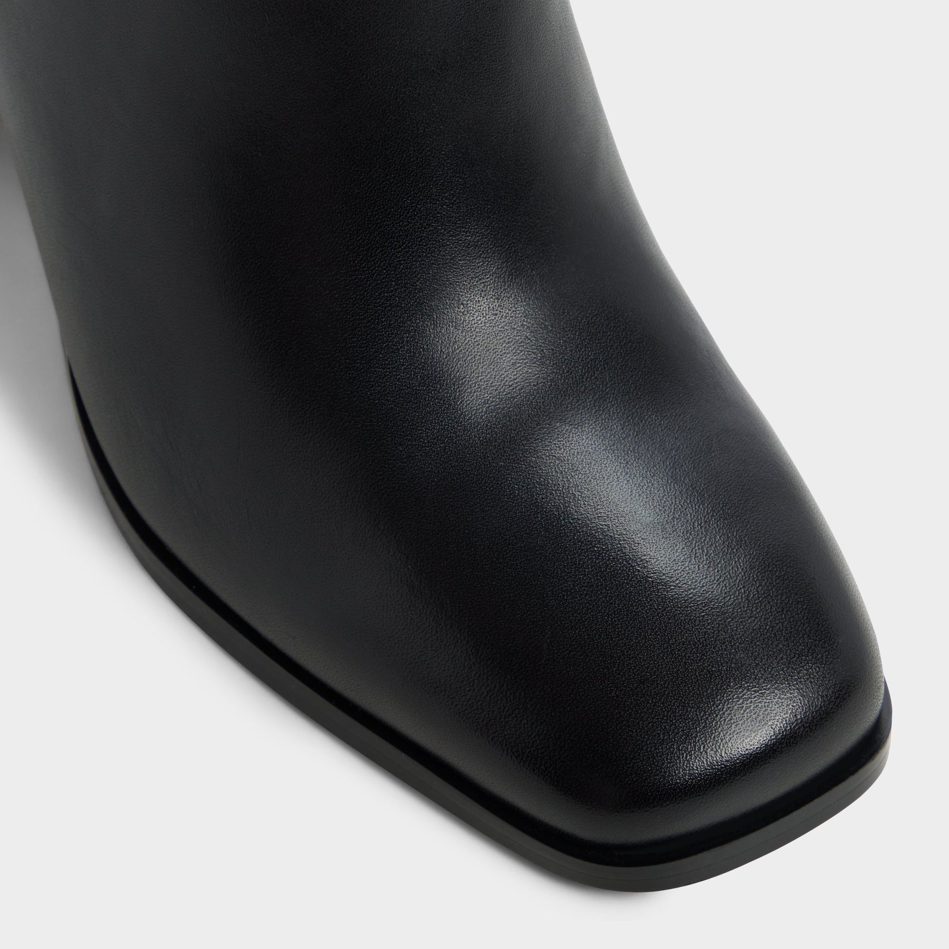 Close-up of the Black Elyze Knee-high boot