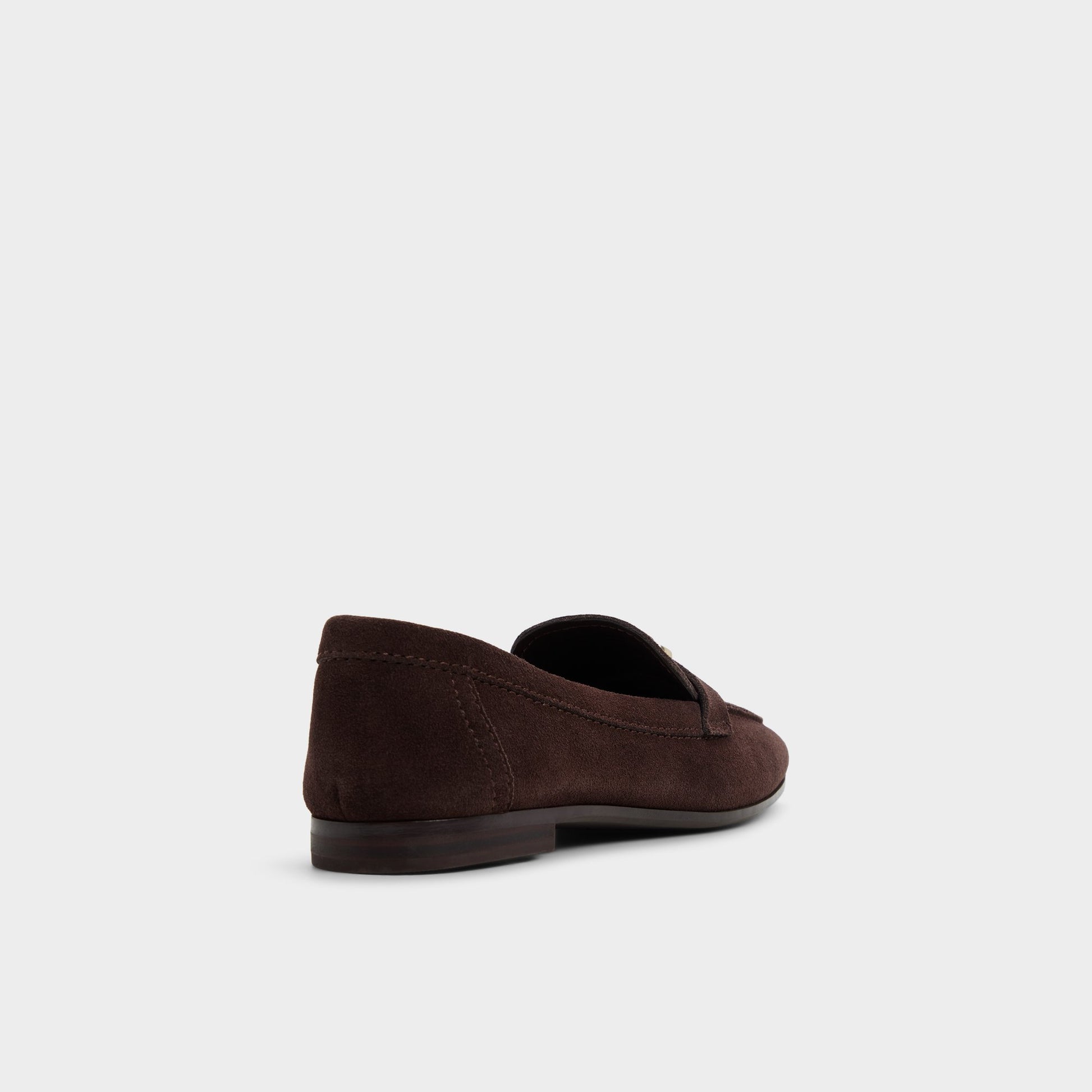 Three-quarter angle of Dark Brown Ybilide Loafer's back side