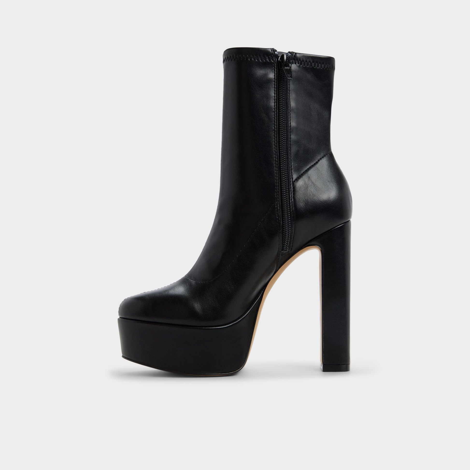 Side view of Black Brejara Ankle boot