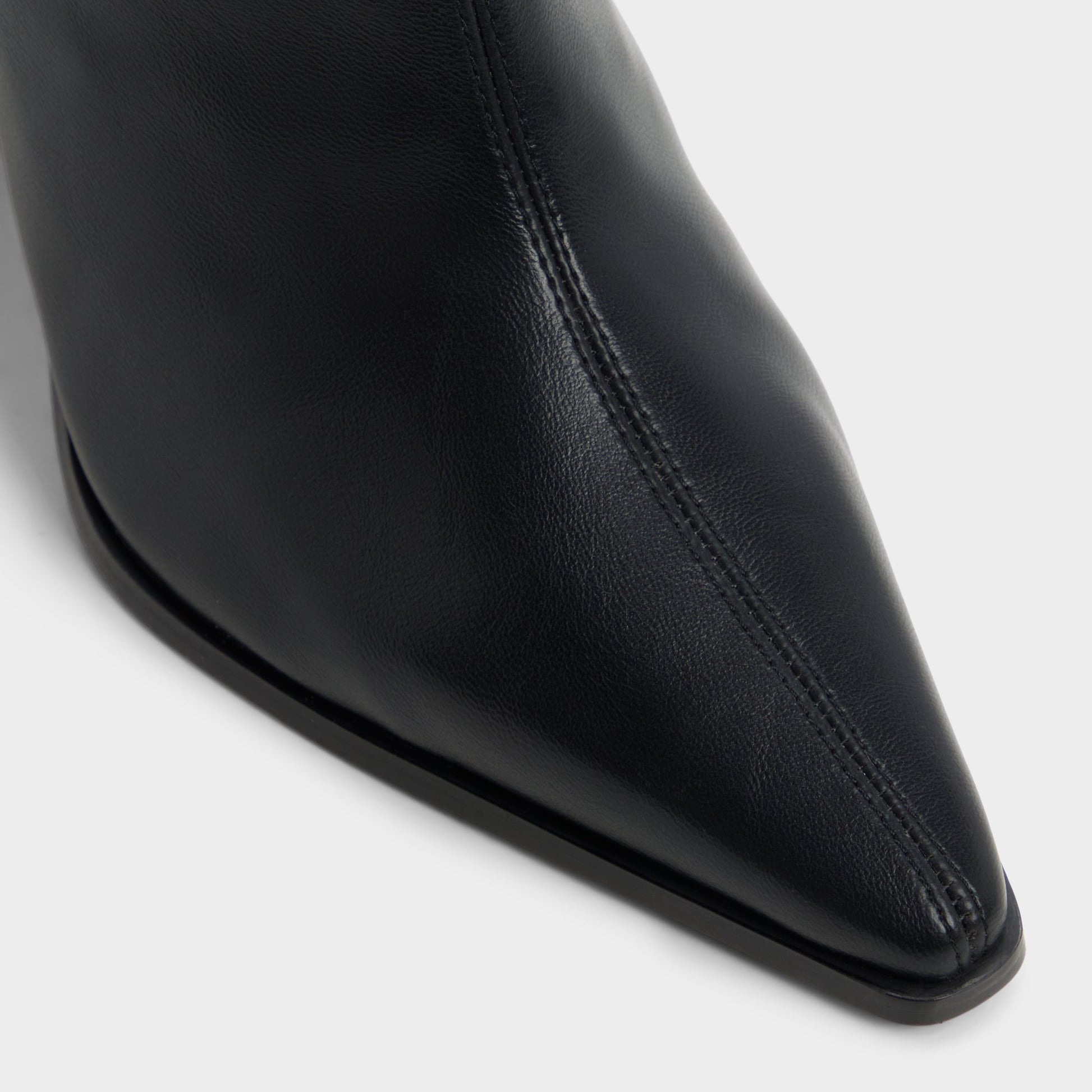 Close-up of the Black Figgy Ankle boot