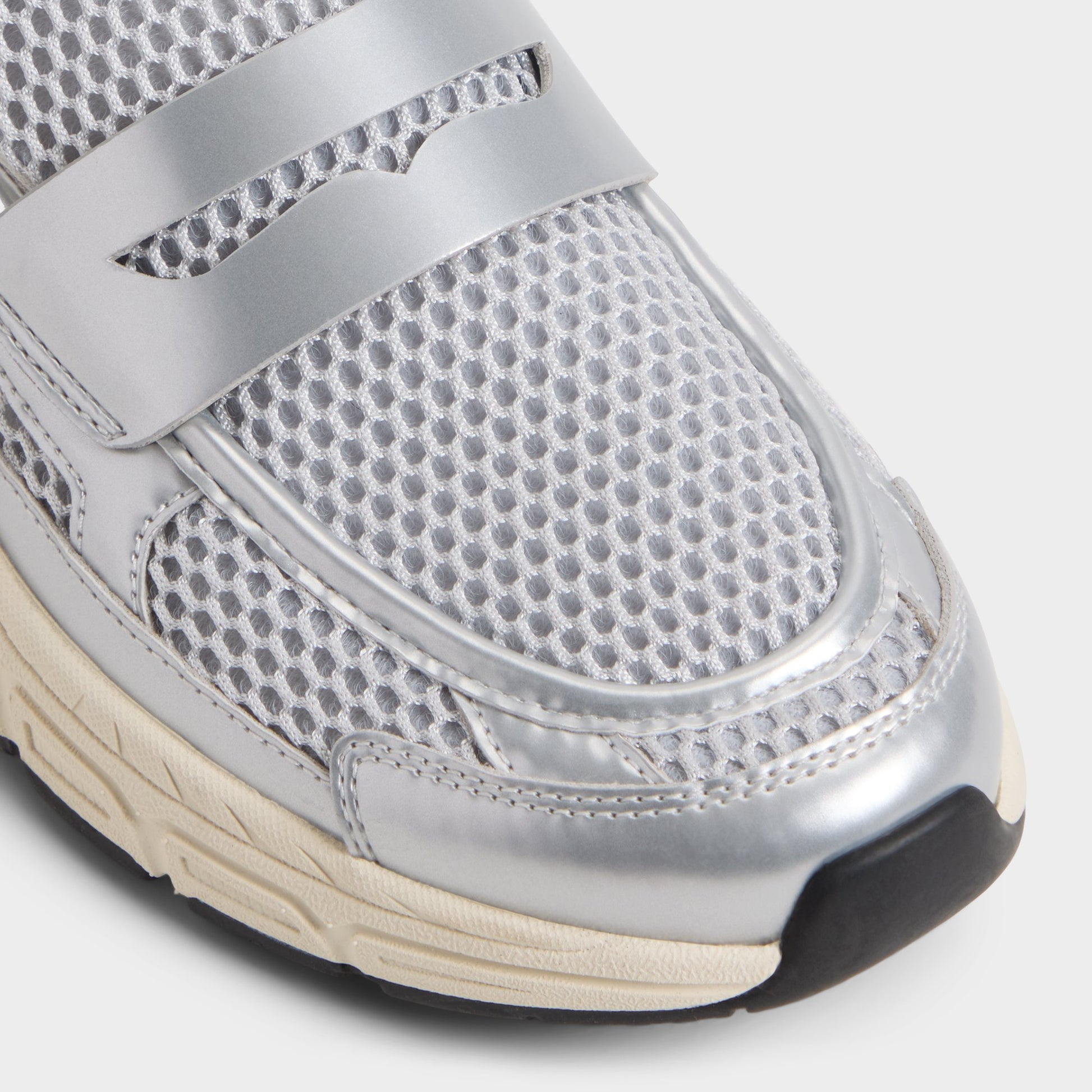 Close-up of the Silver Loffy Loafer