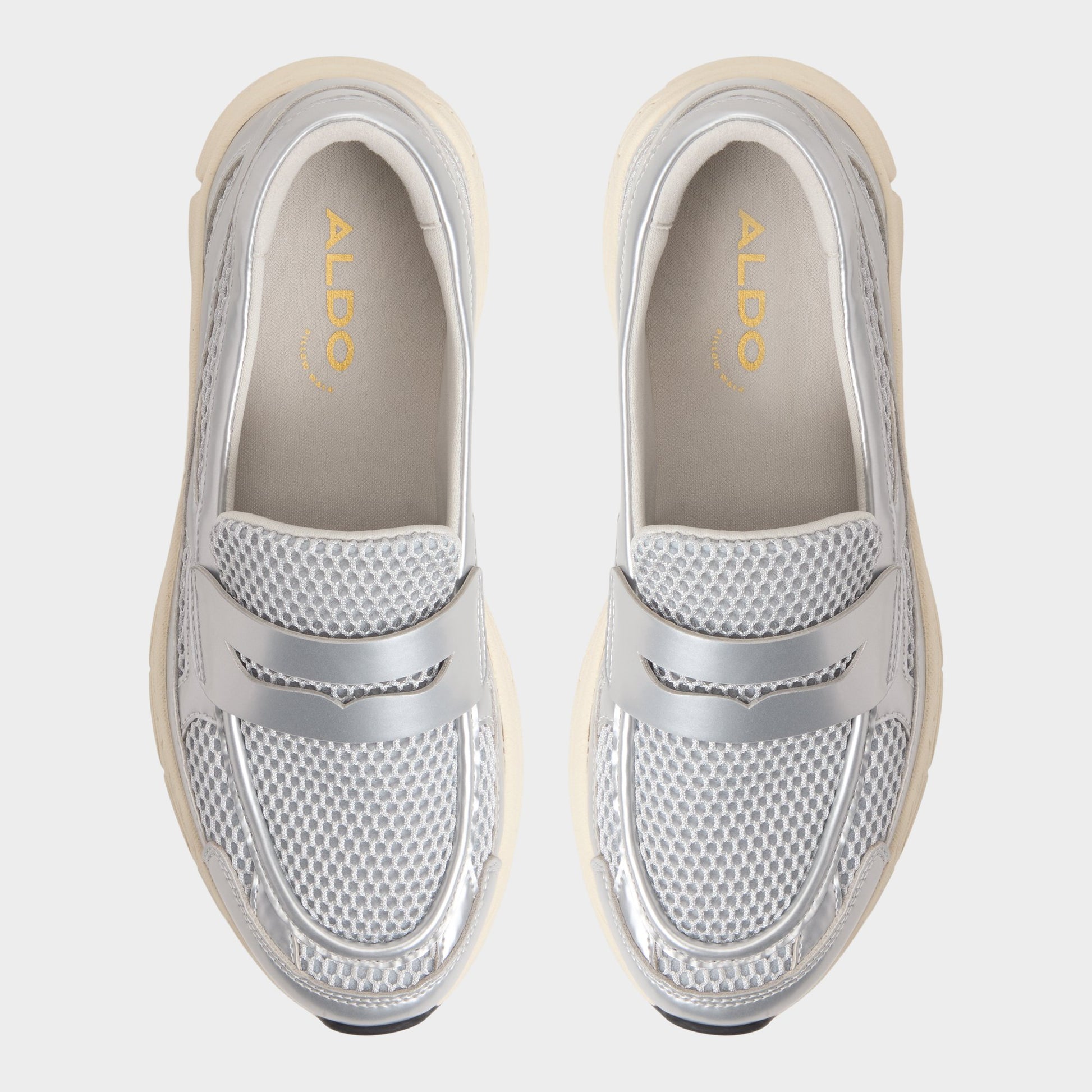 Top-down view of the Silver Loffy Loafer