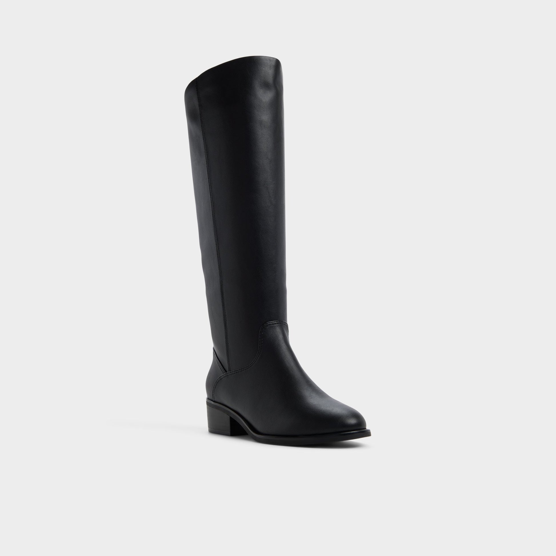 Three-quarter angle of Black Kaydienh-wc Knee-high boot's front side