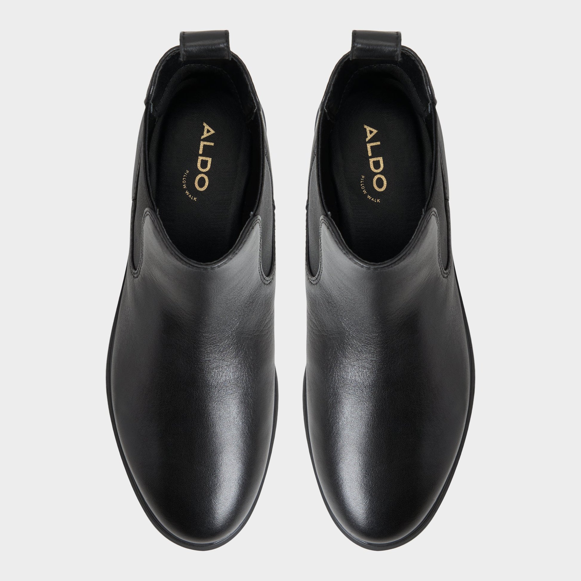 Top-down view of the Black Librah Chelsea boot