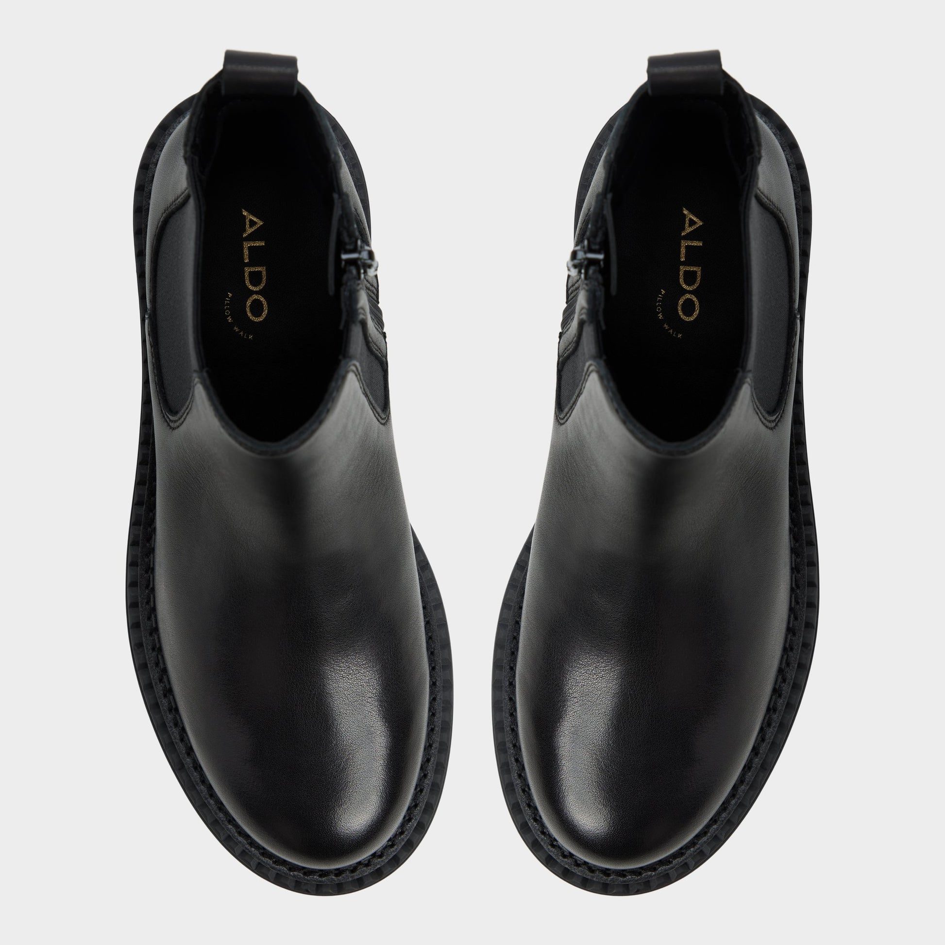 Top-down view of the Black Bestina Chelsea boot