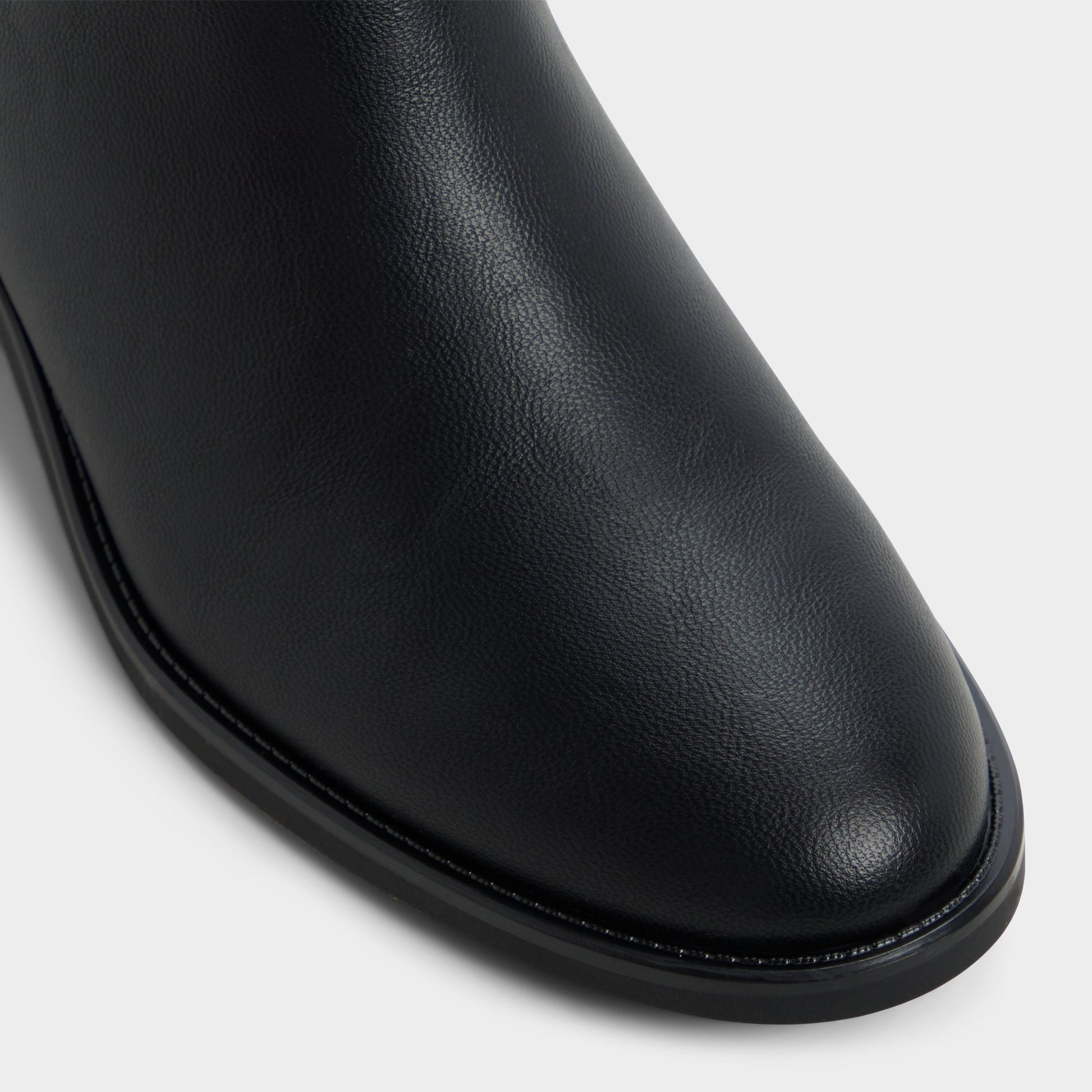 Close-up of the Black Kaydienh Knee-high boot