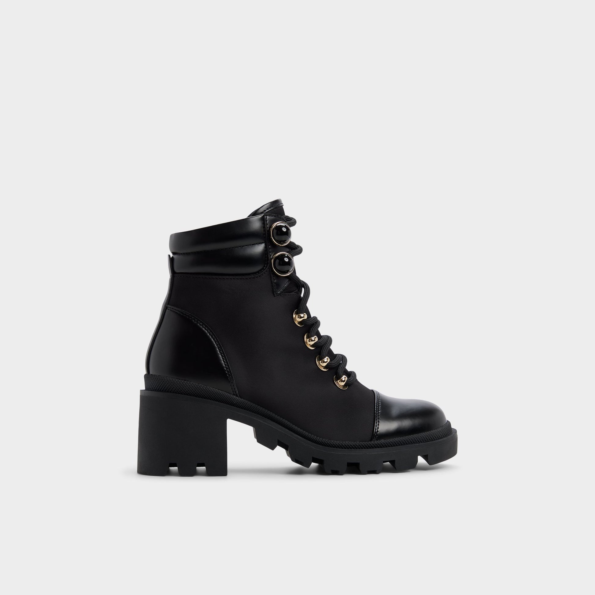 Main View of Black Mariettia Lace-up boot for Womens