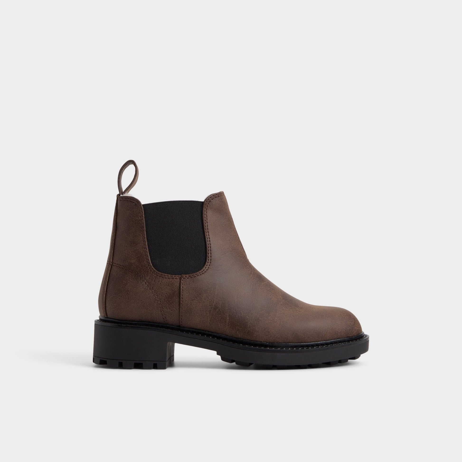 Main View of Dark brown Faverwham Chelsea boot for Womens