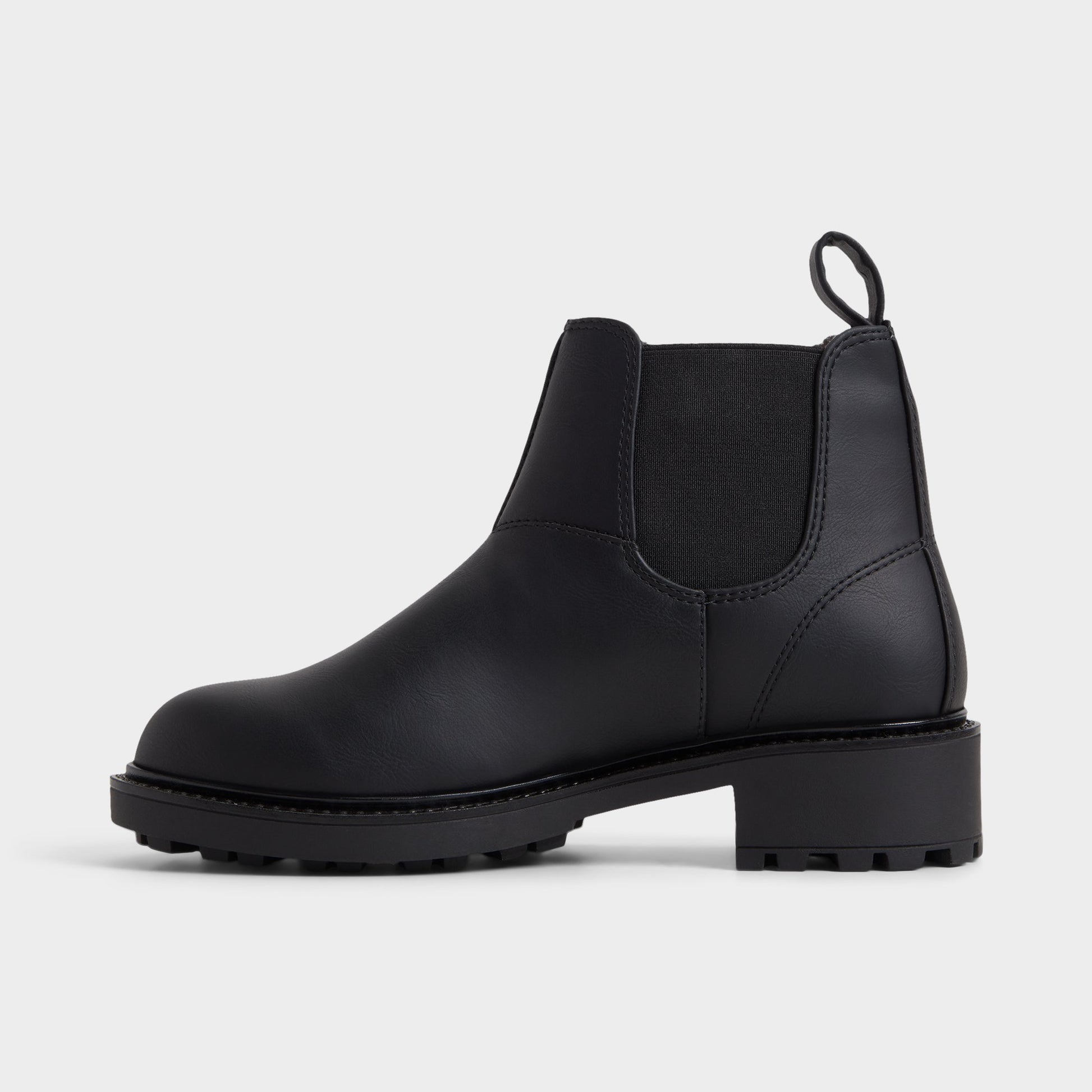 Side view of Black Faverwham Chelsea boot