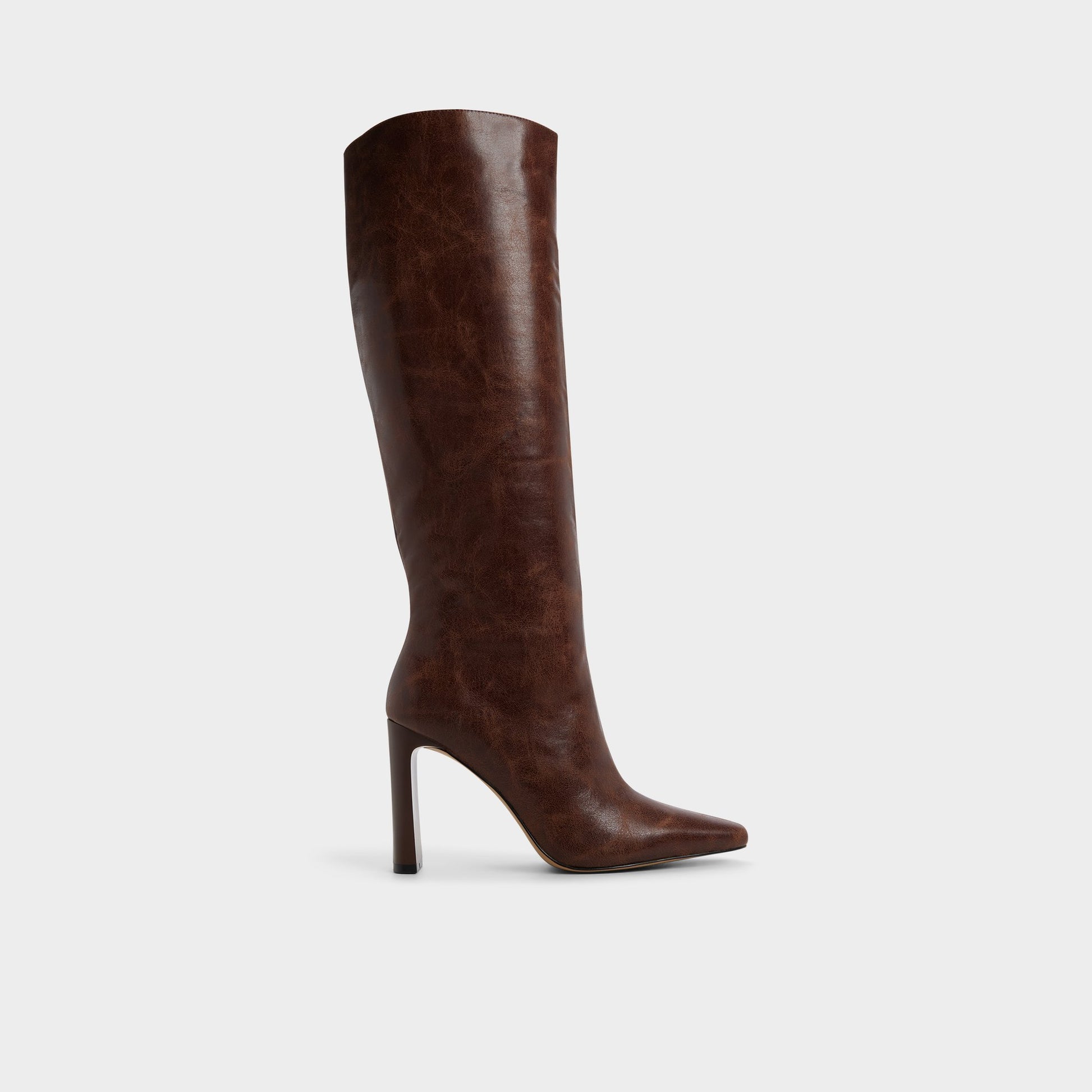 Main View of Medium brown Elyne-wc Knee-high boot for Womens