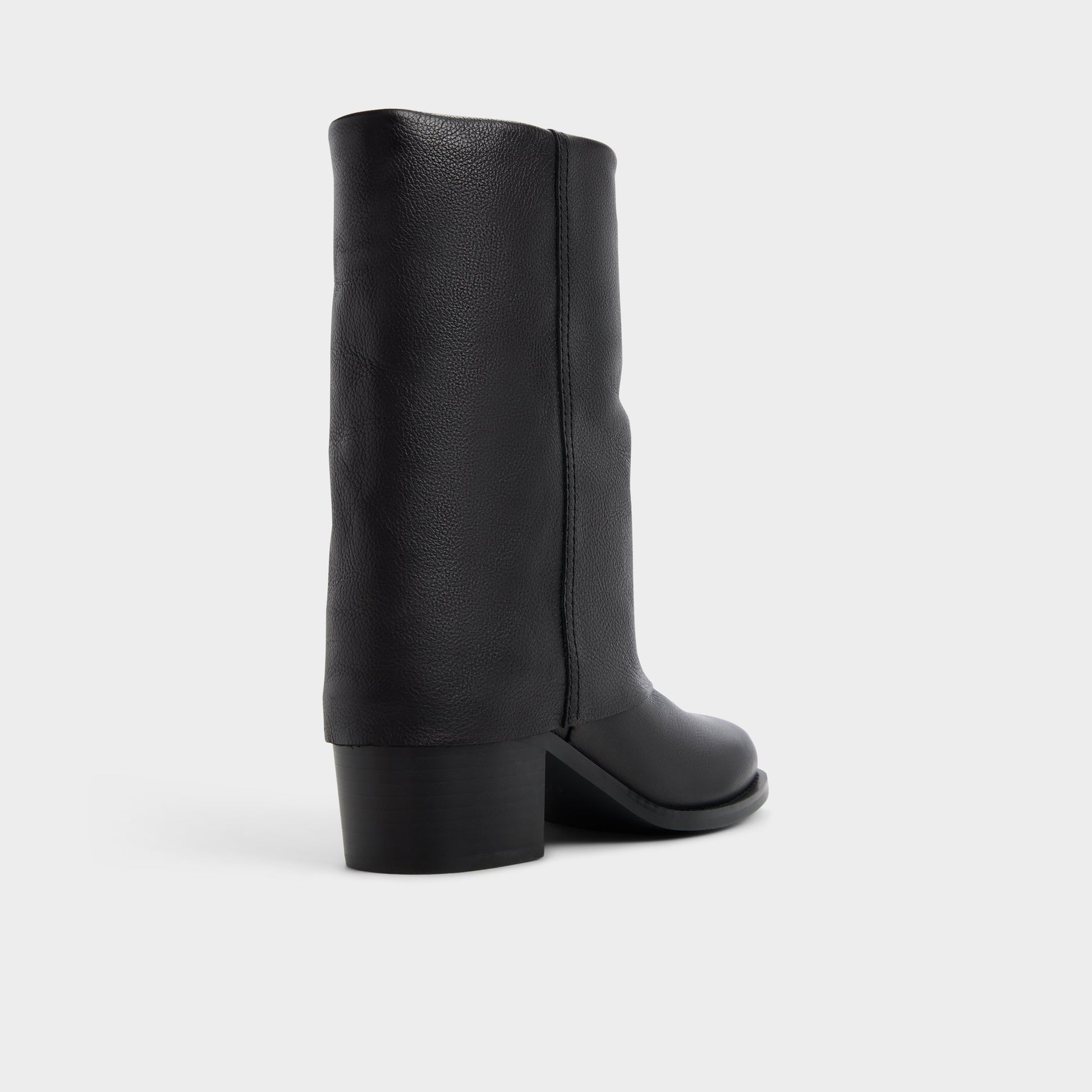 Three-quarter angle of Black Nolya Ankle boot's back side