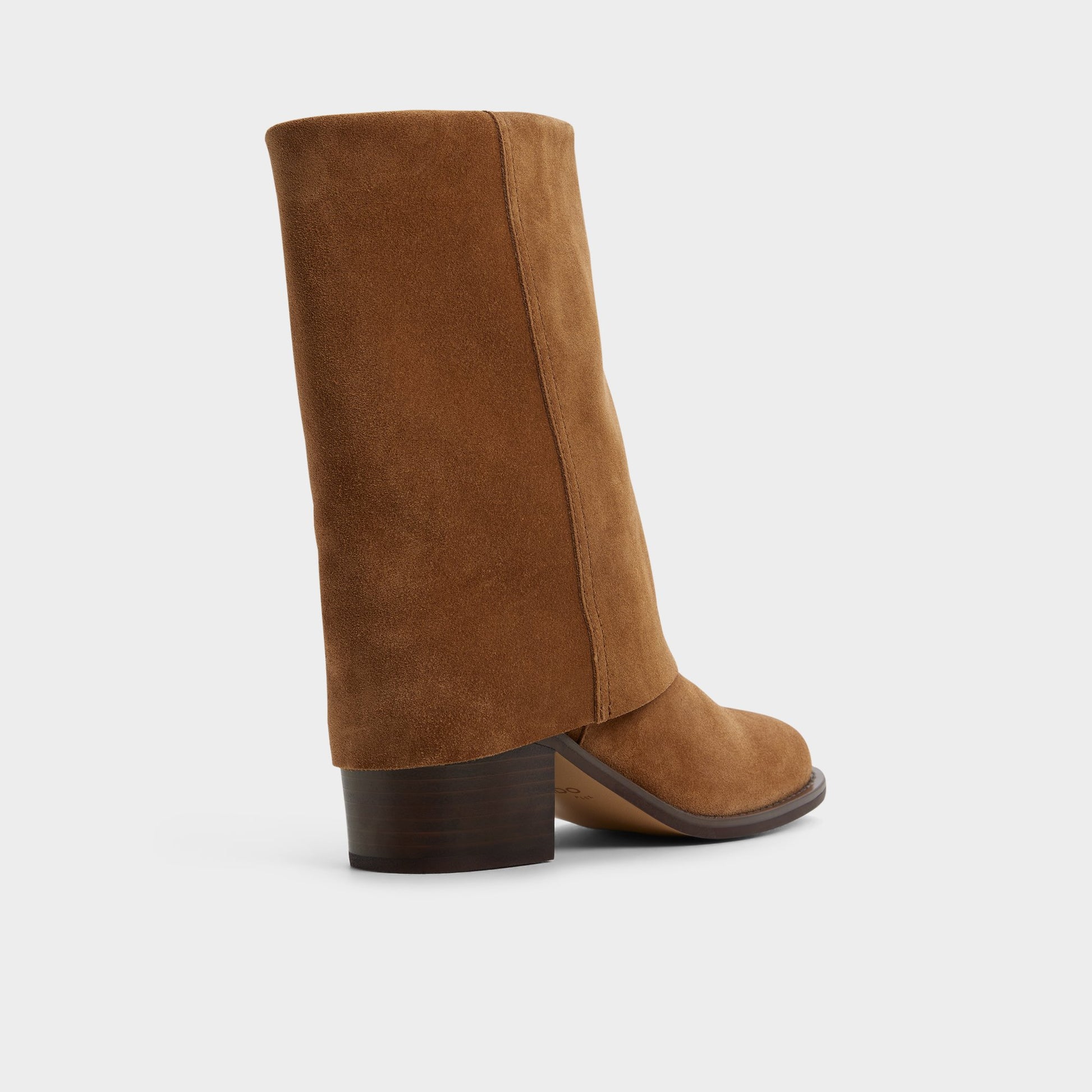 Three-quarter angle of Medium Brown Nolya Ankle boot's back side