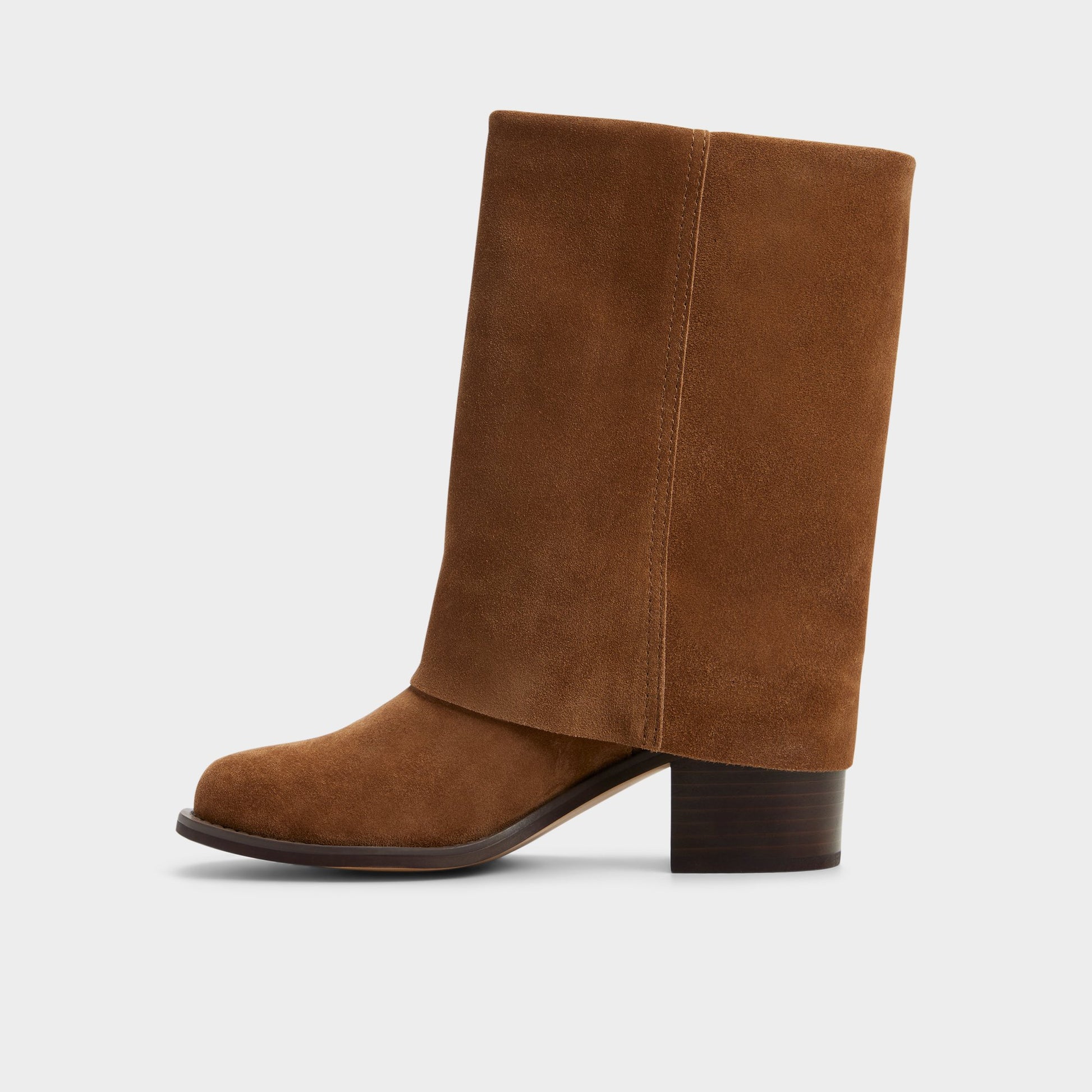 Side view of Medium Brown Nolya Ankle boot