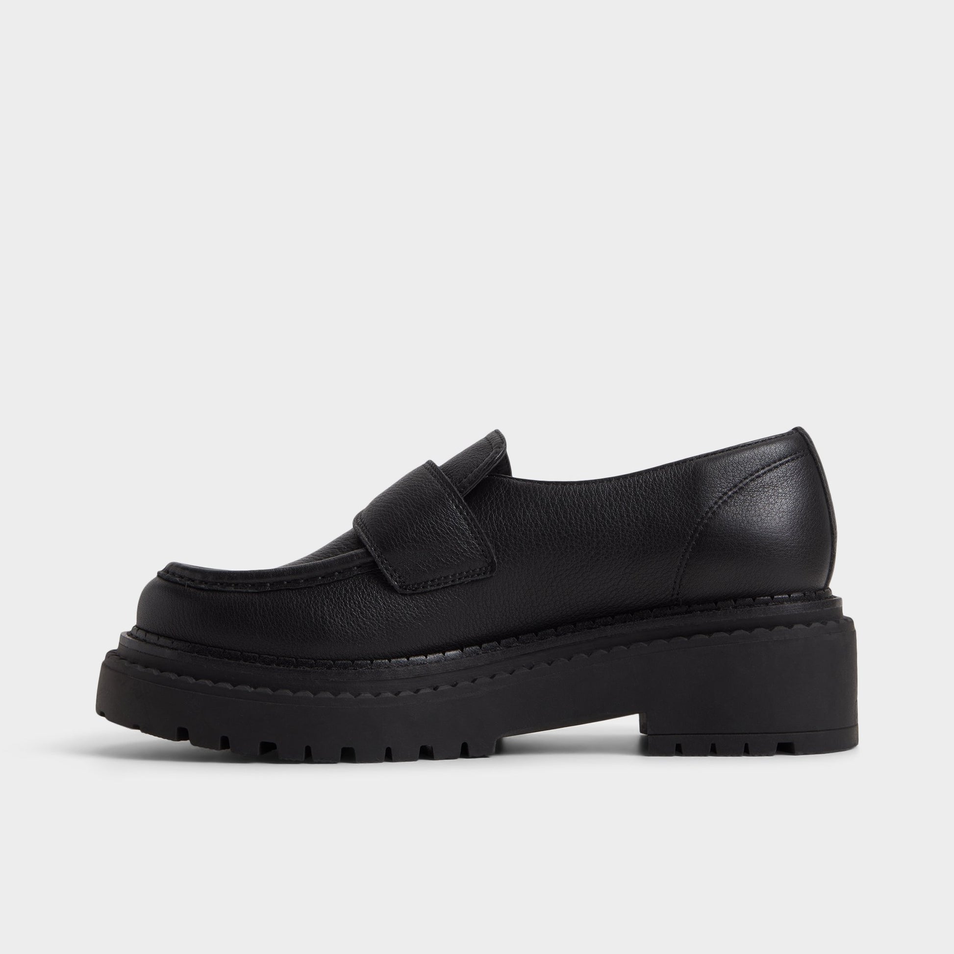 Side view of Black Miravella Loafer