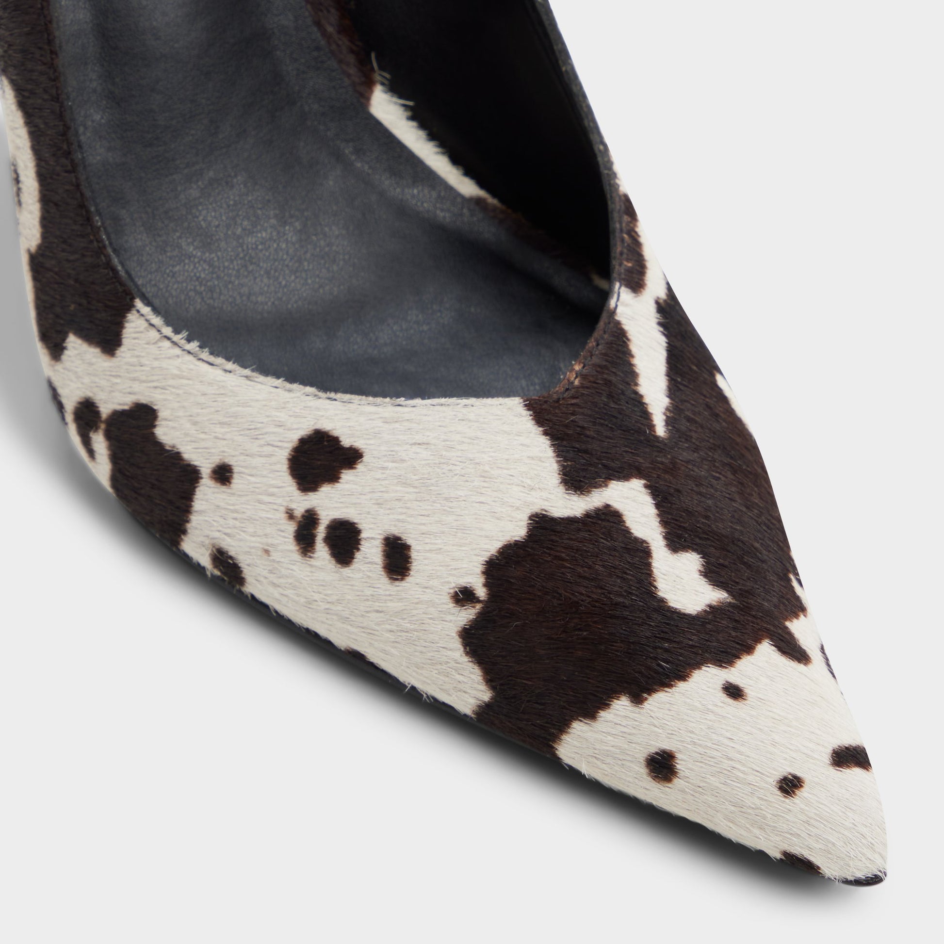 Close-up of the Open brown Emelie Pump